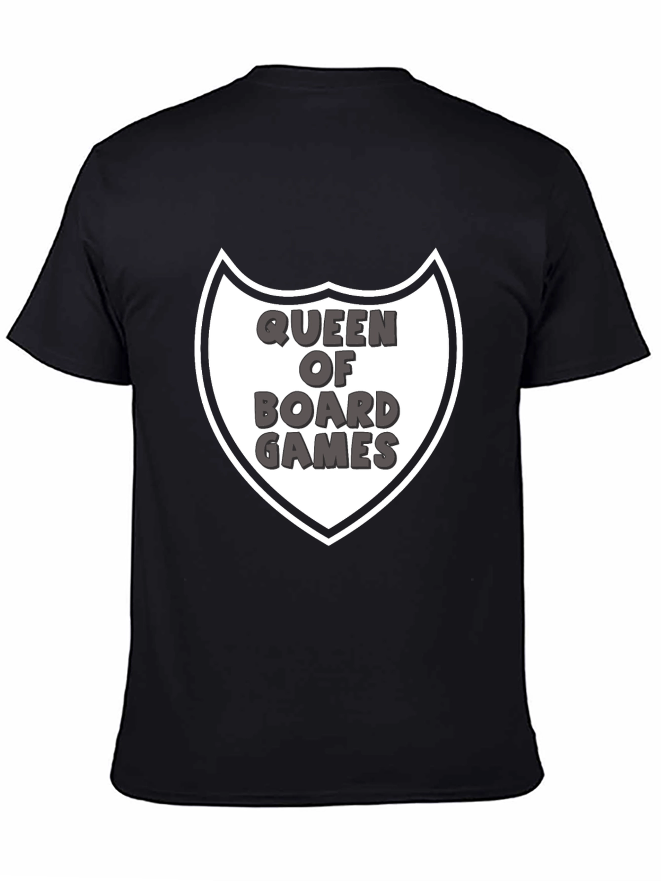 Queen of Board Games Graphic Tee - Black