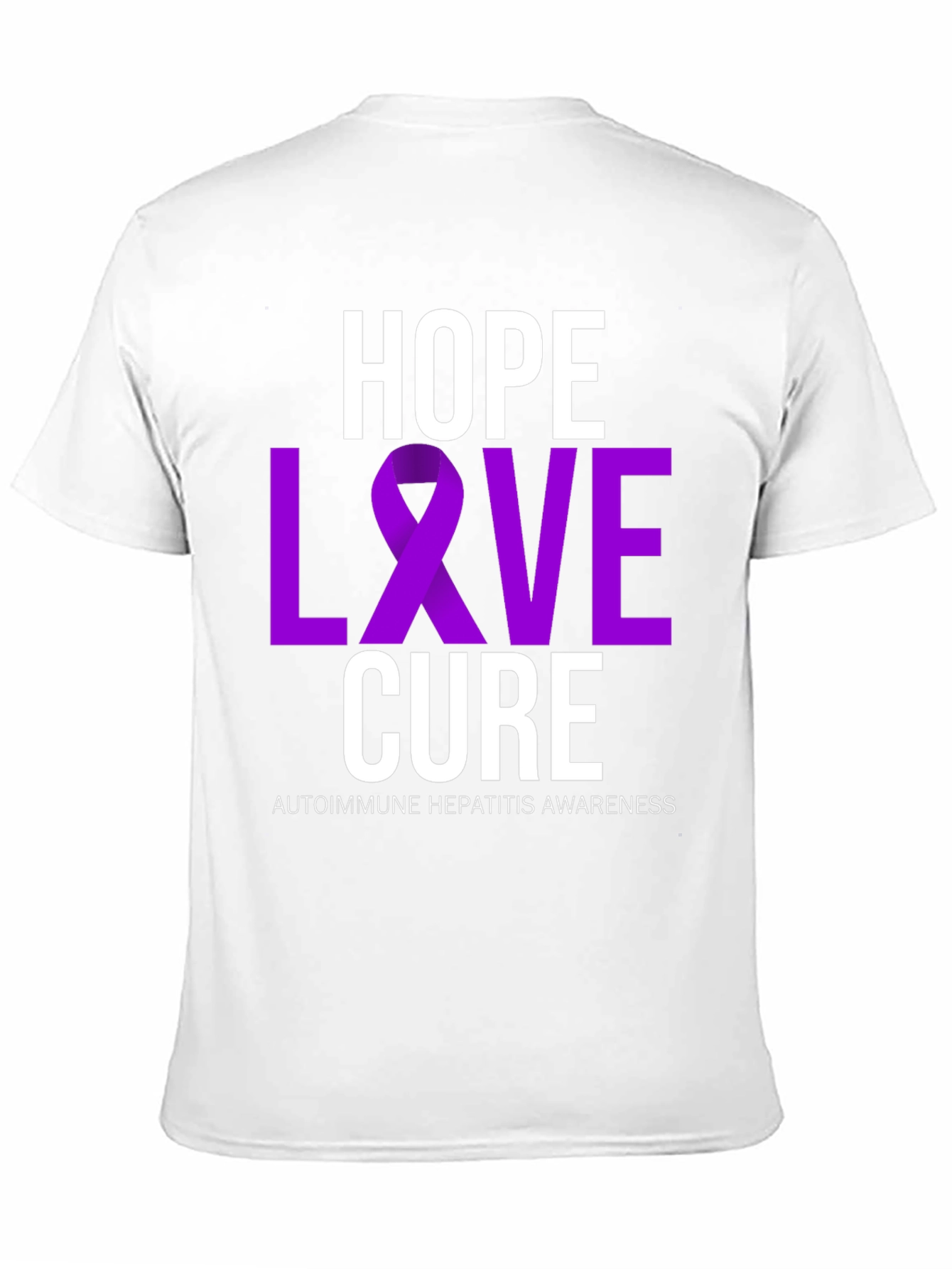 Hope Love Cure T-Shirt - Autoimmune Hepatitis Awareness