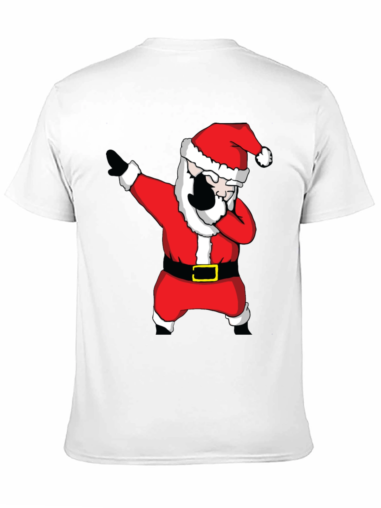 Dabbing Santa Claus Black T-Shirt