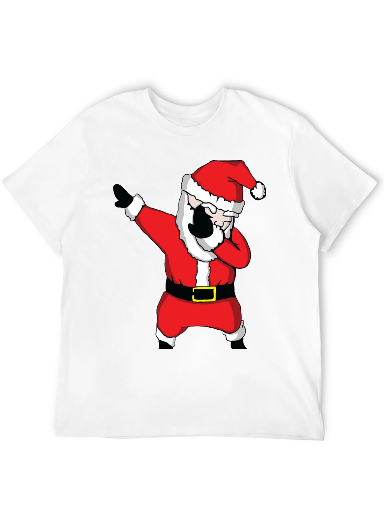 Dabbing Santa Claus Black T-Shirt
