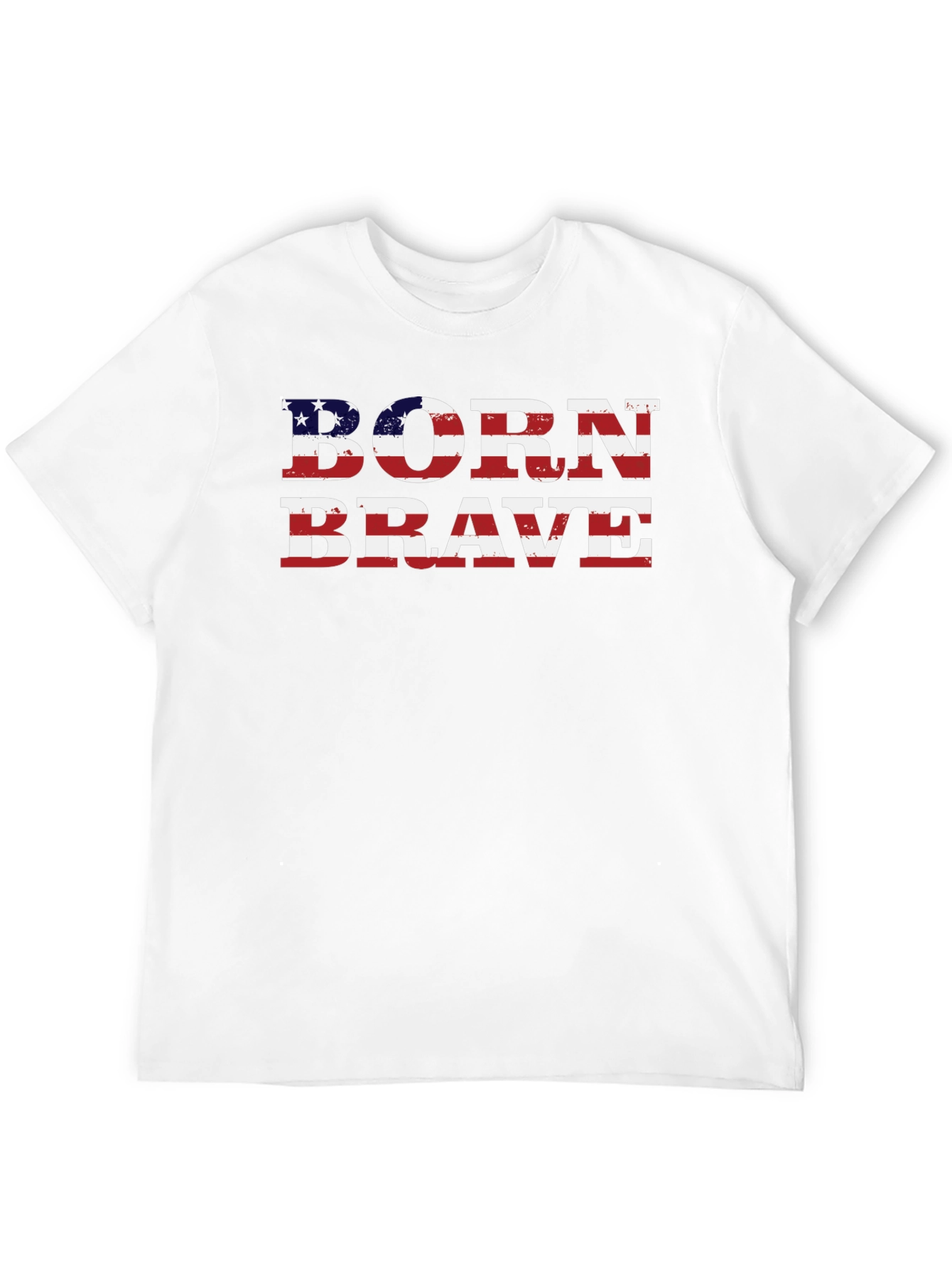 Born Brave American Flag Graphic Tee