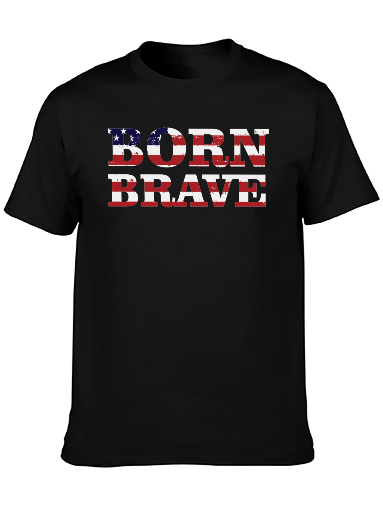 Born Brave American Flag Graphic Tee