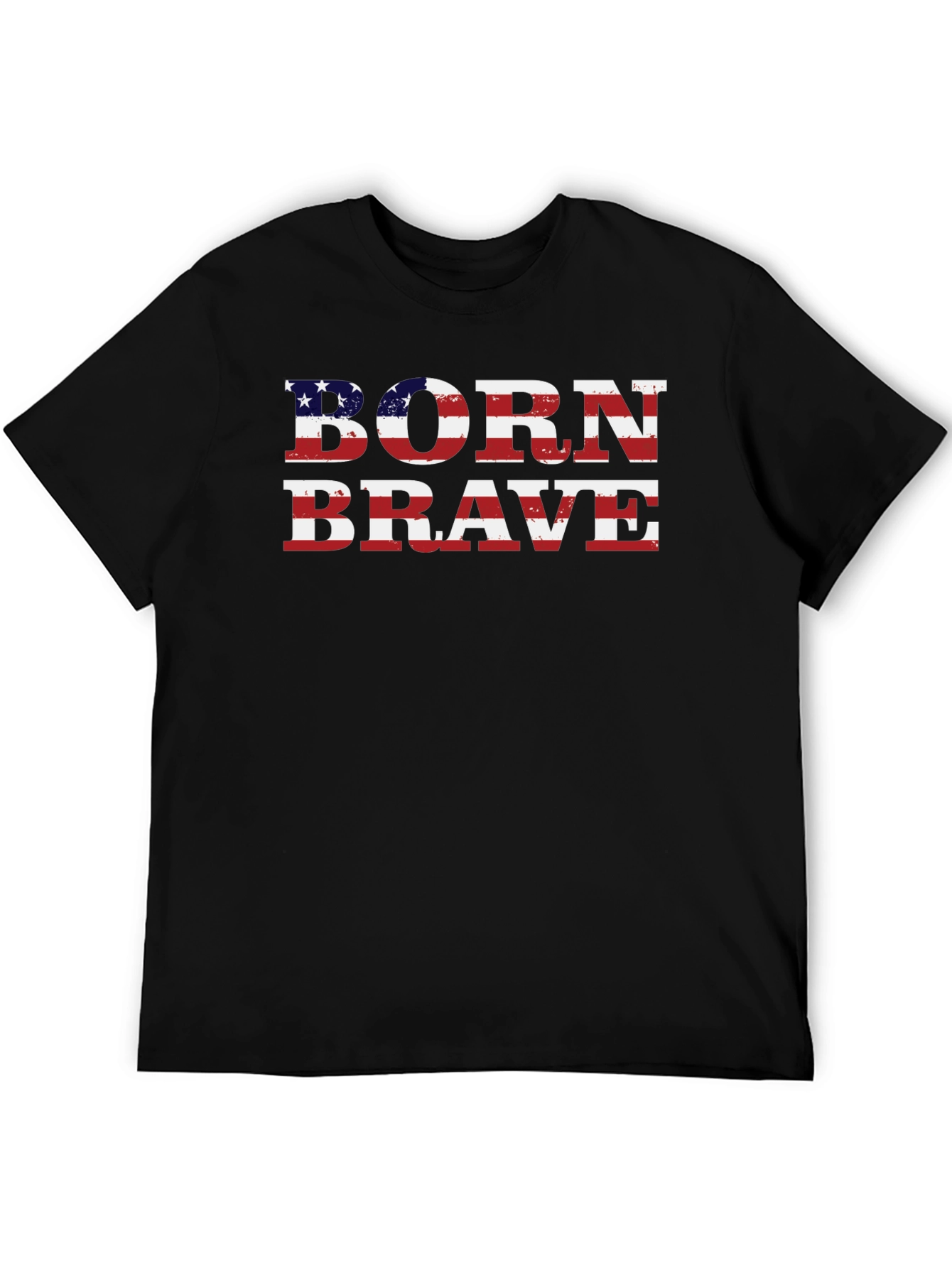 Born Brave American Flag Graphic Tee