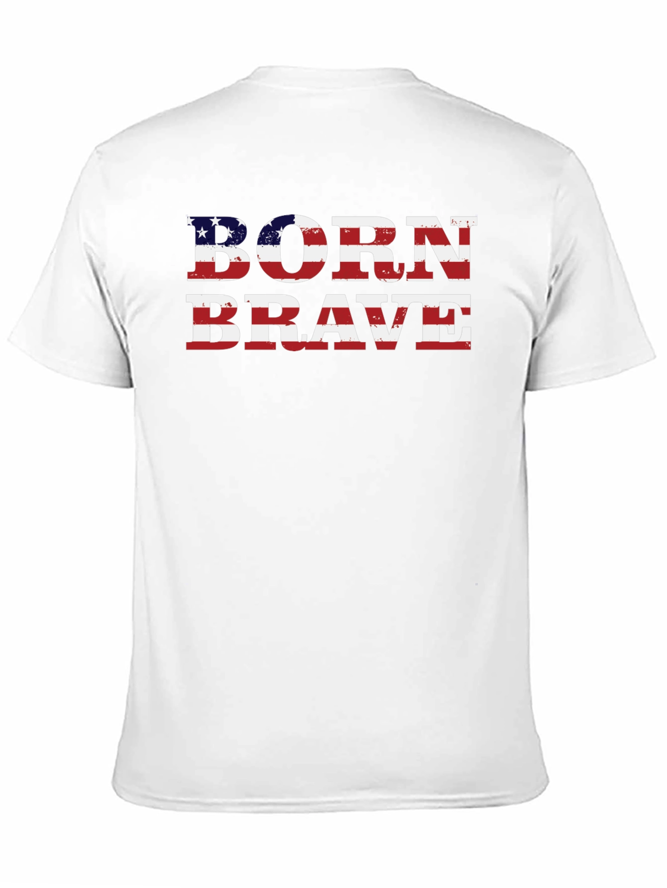Born Brave American Flag Graphic Tee