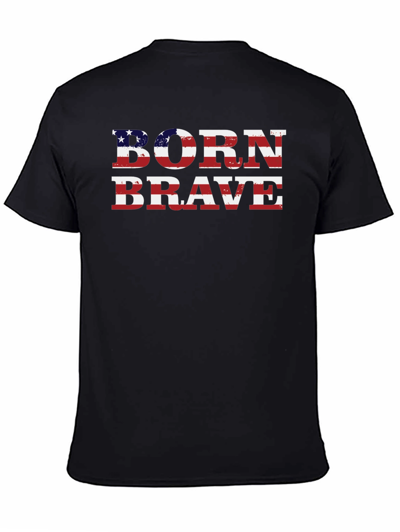 Born Brave American Flag Graphic Tee