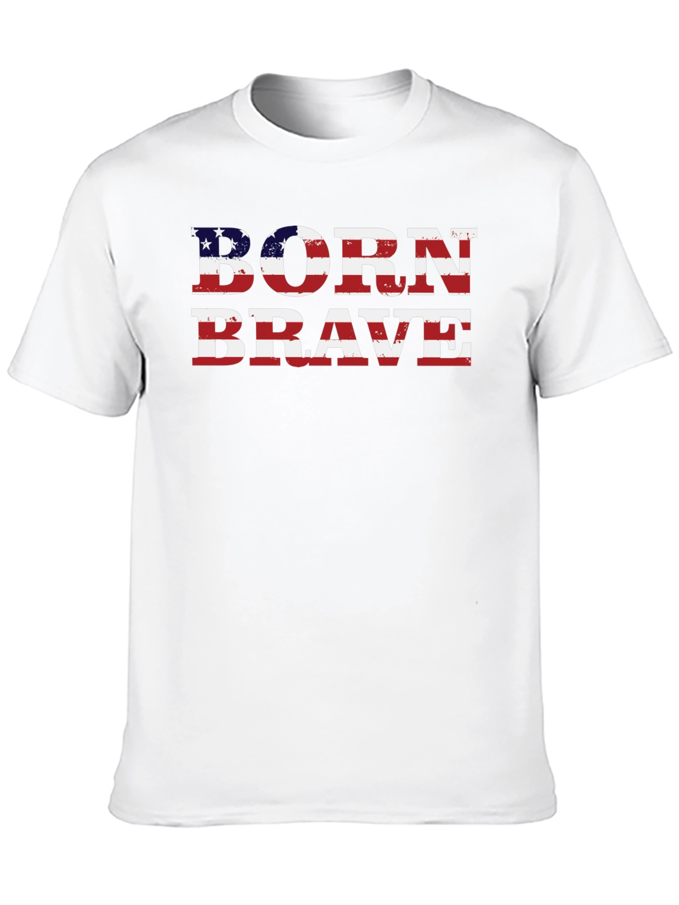Born Brave American Flag Graphic Tee