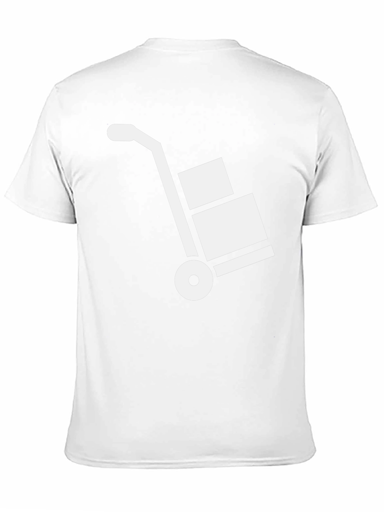 Black T-Shirt with Hand Truck Design
