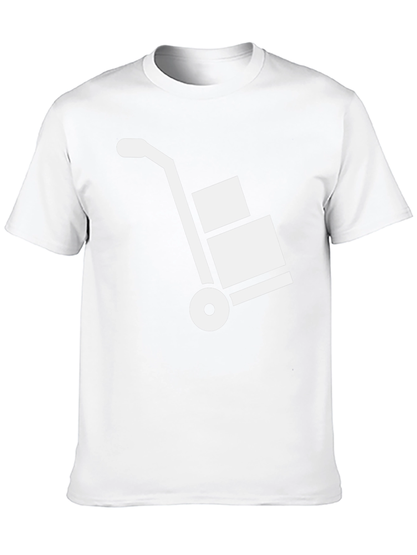 Black T-Shirt with Hand Truck Design