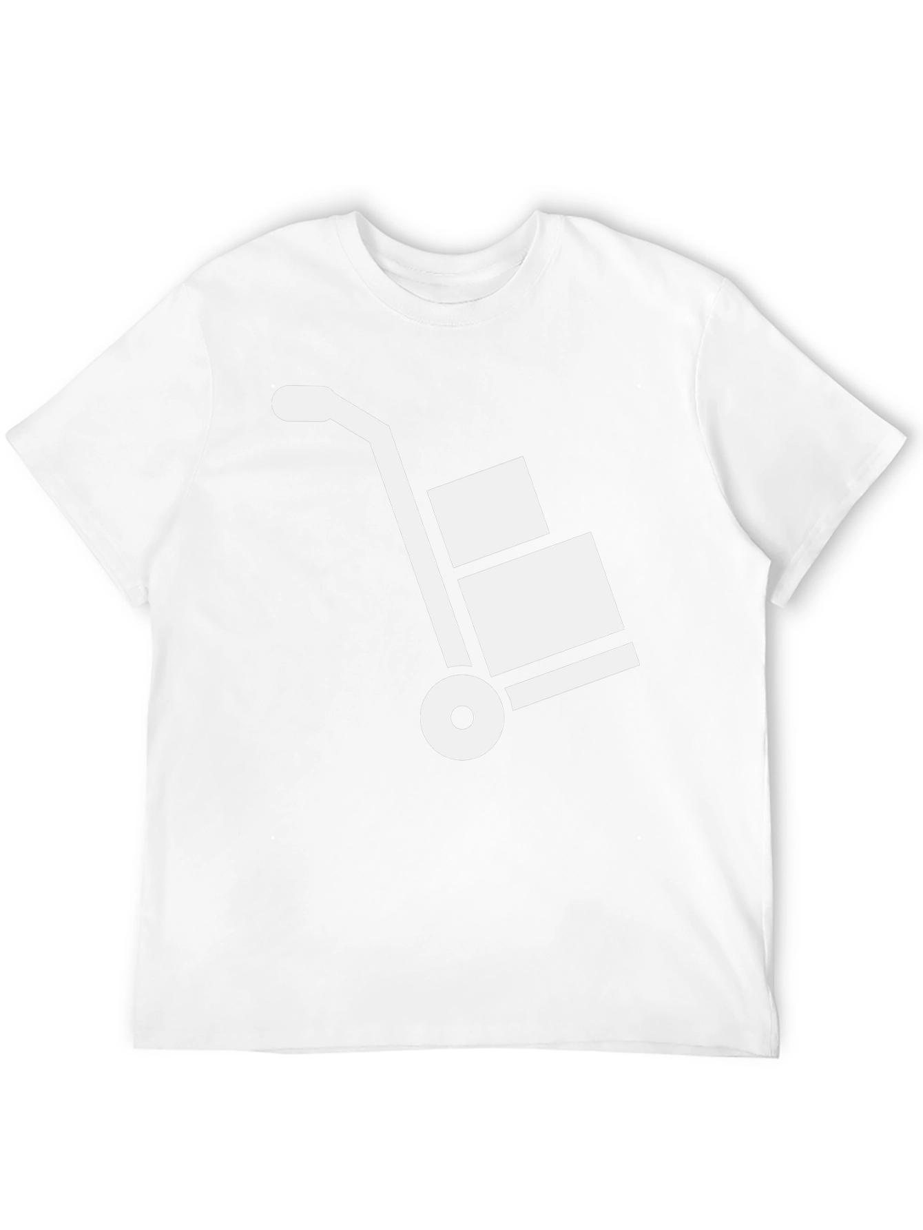 Black T-Shirt with Hand Truck Design