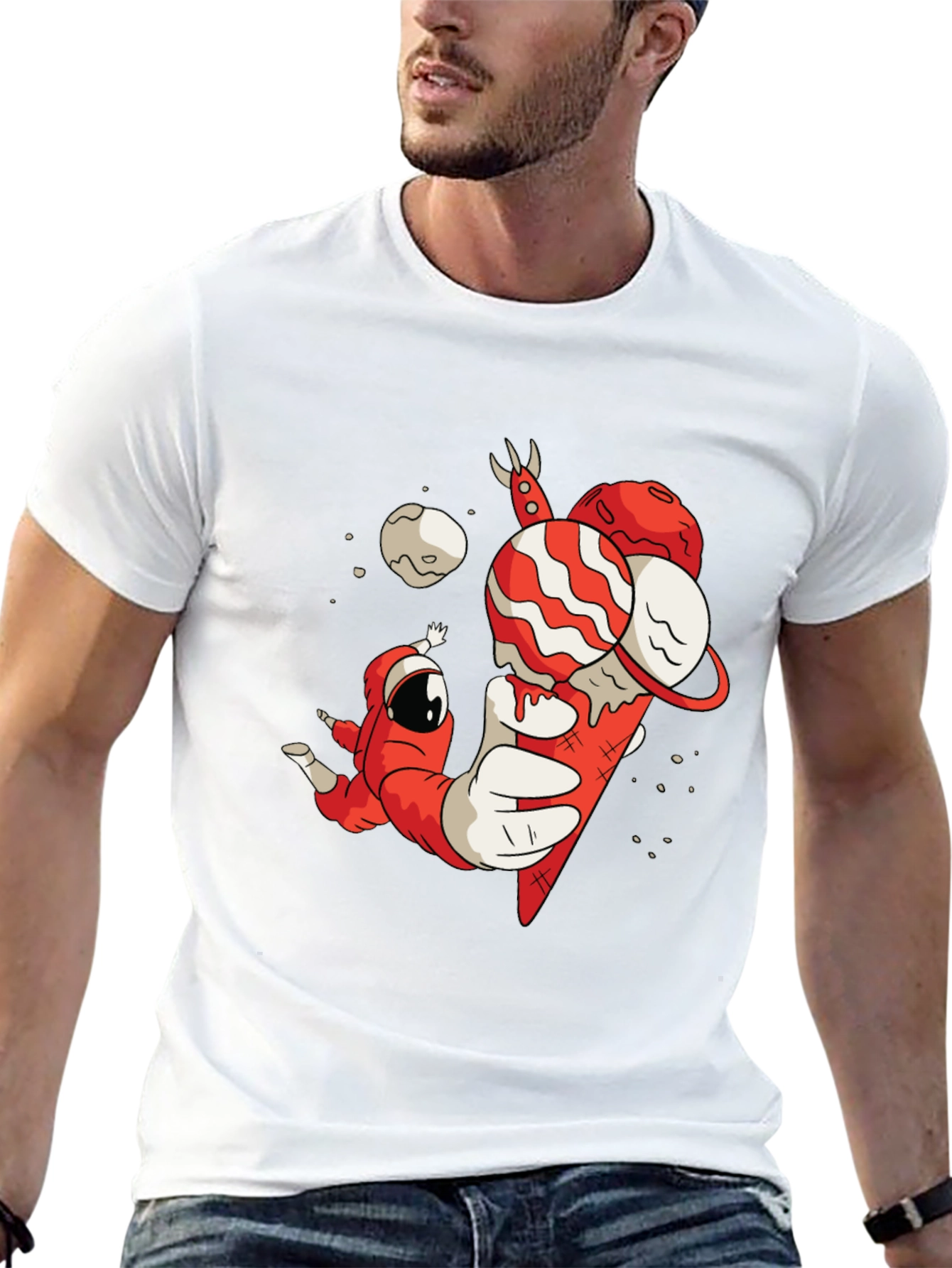 Astronaut Ice Cream Graphic Tee