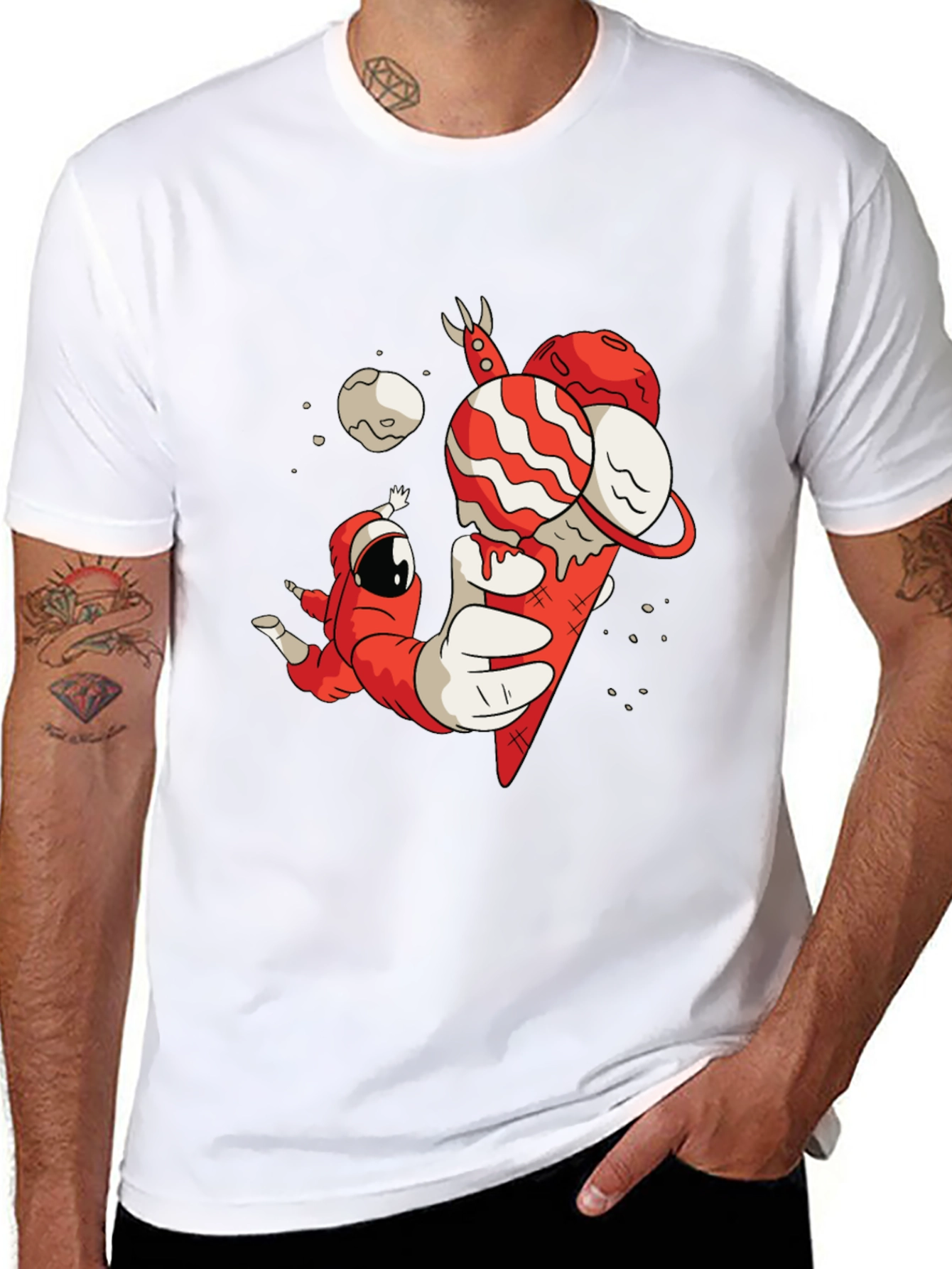 Astronaut Ice Cream Graphic Tee