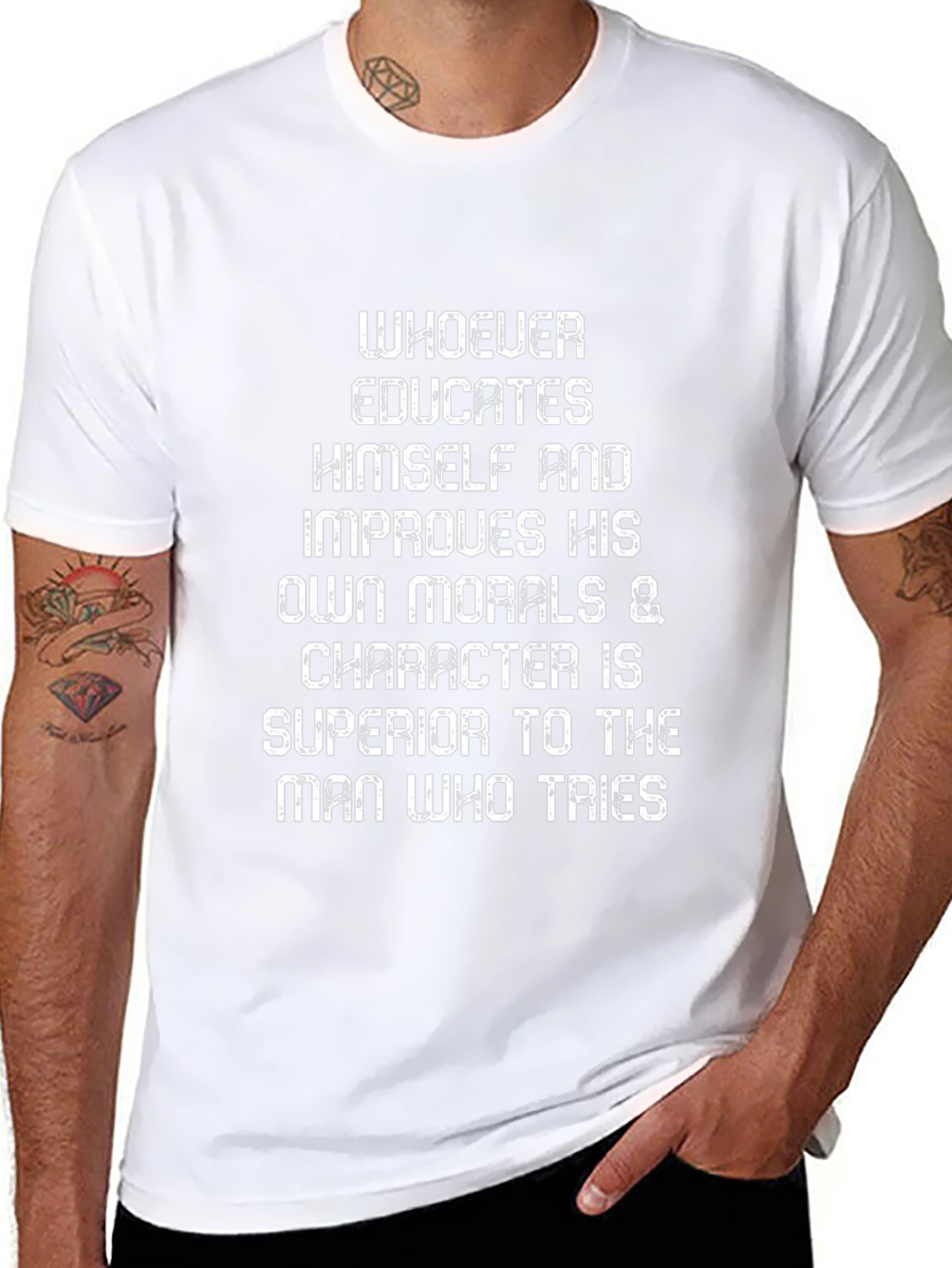 Educate Yourself T-Shirt - Improve Morals and Character