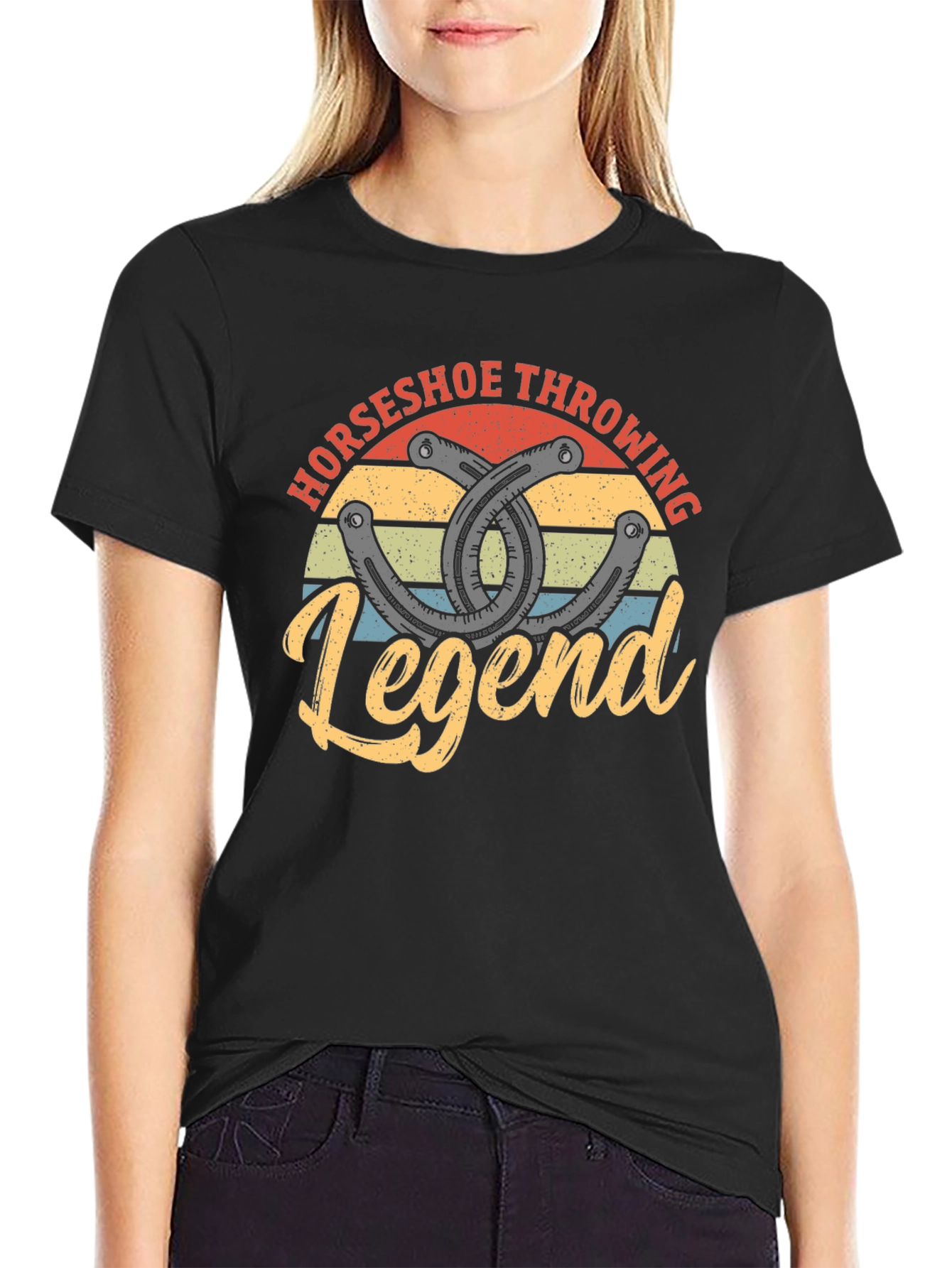 Horseshoe Throwing Legend Graphic Tee