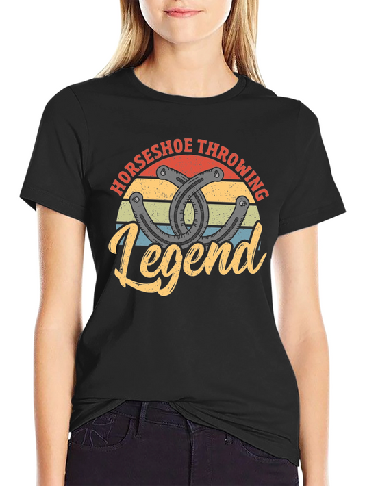 Horseshoe Throwing Legend Graphic Tee