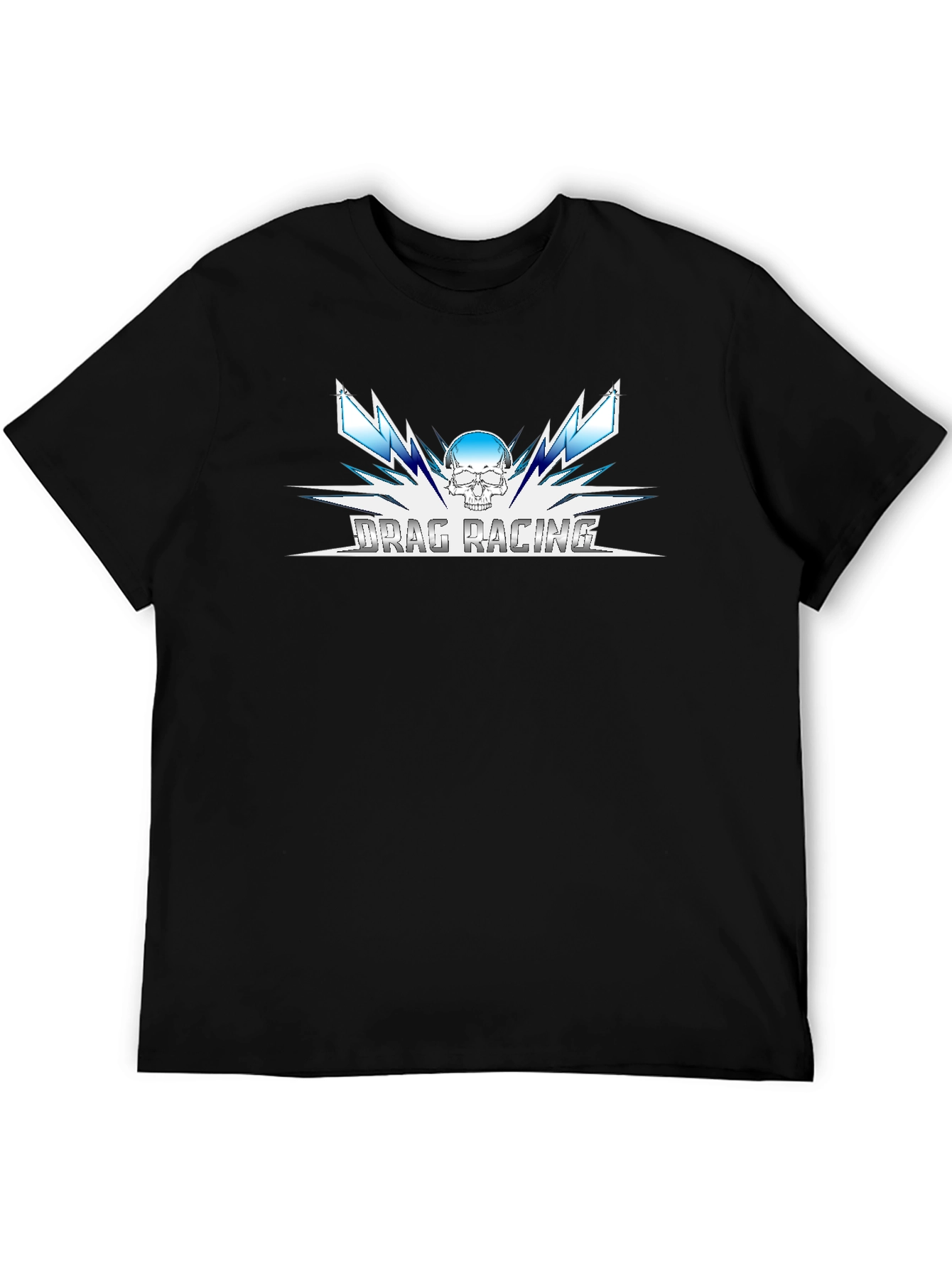 Drag Racing Skull Graphic Tee