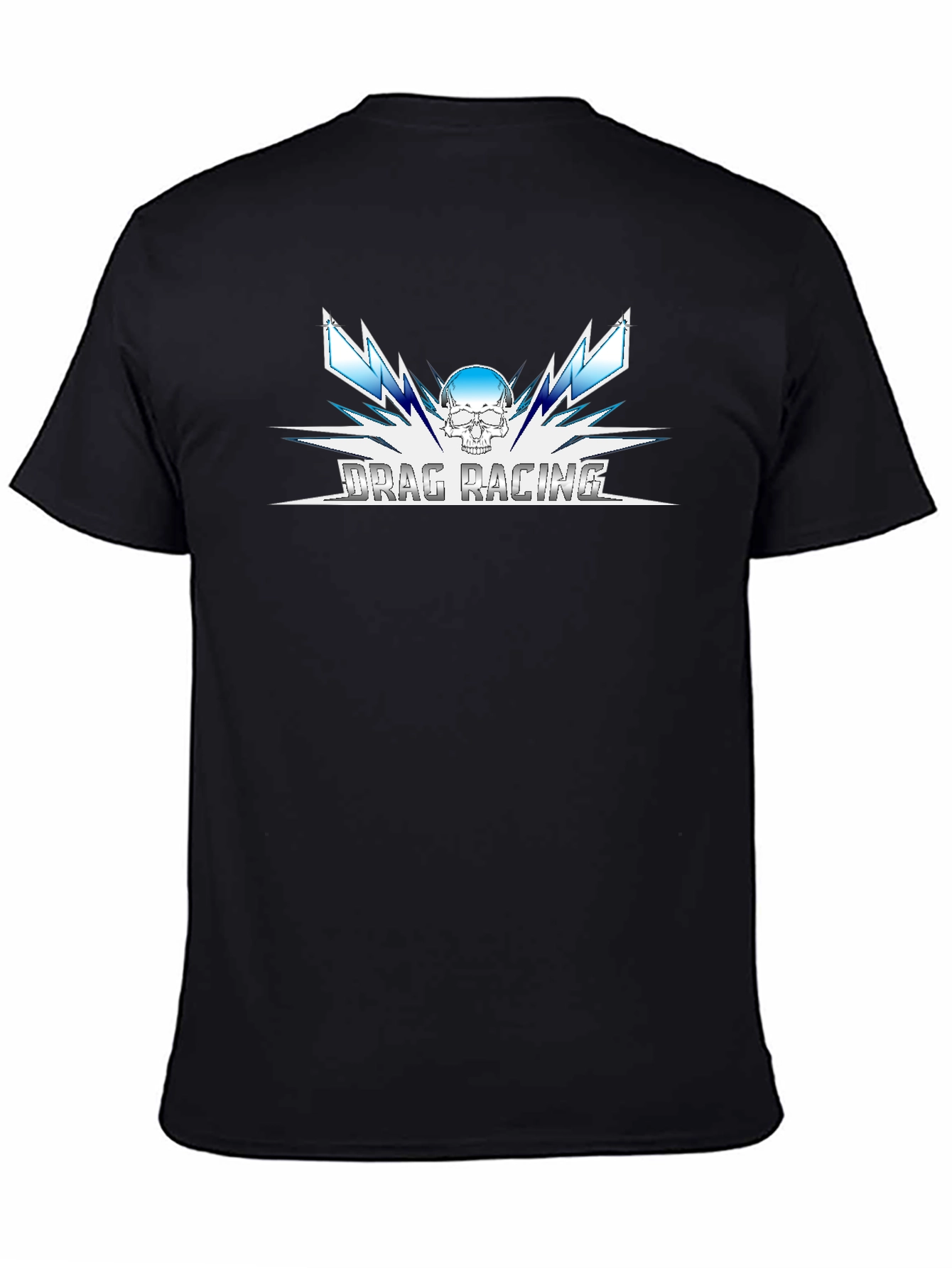 Drag Racing Skull Graphic Tee
