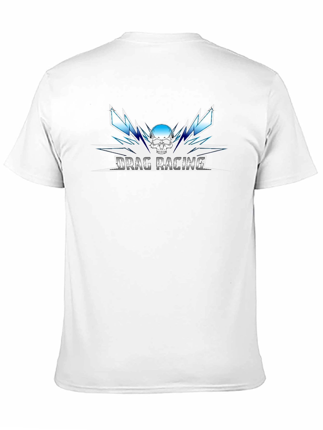 Drag Racing Skull Graphic Tee