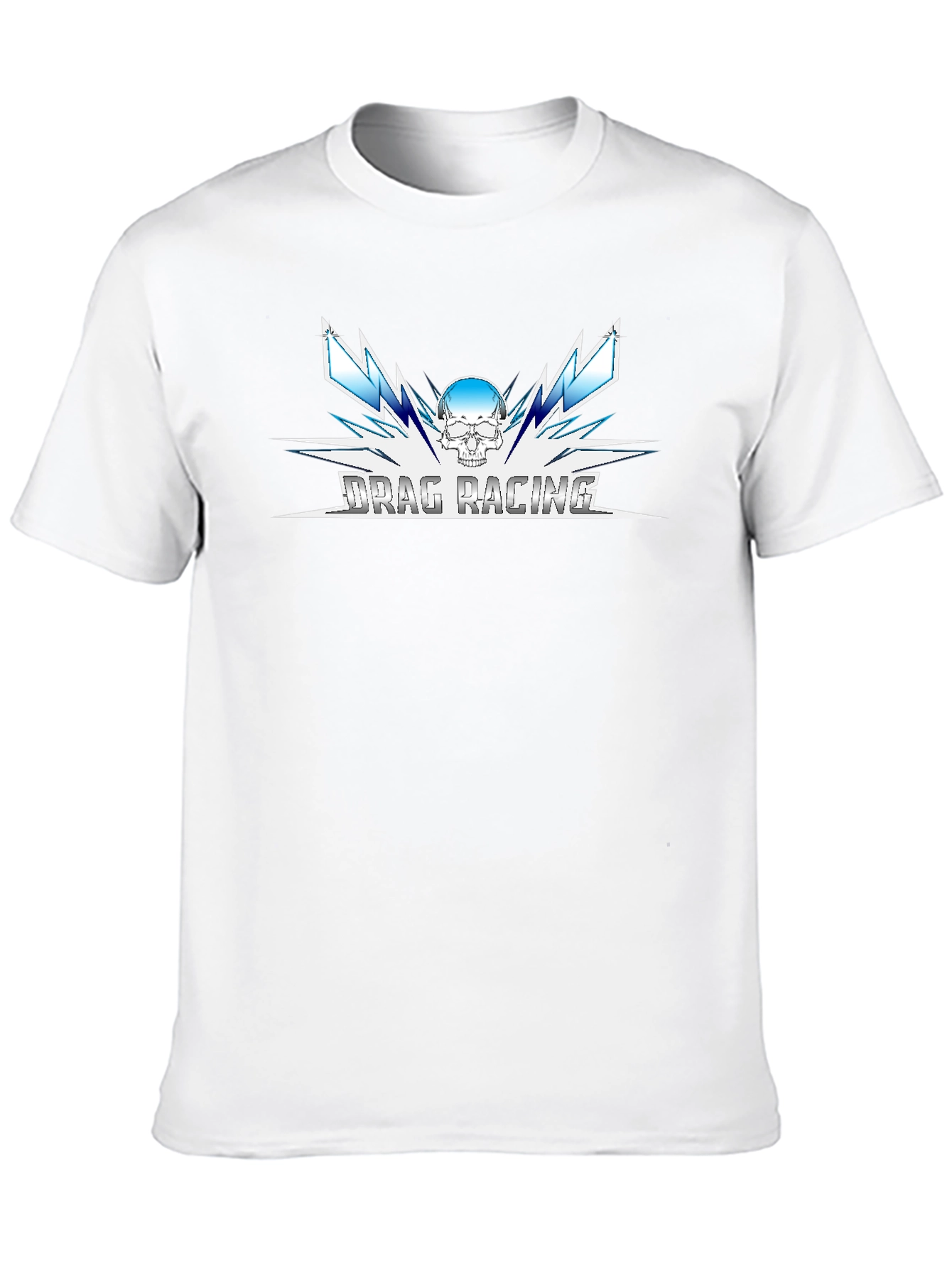 Drag Racing Skull Graphic Tee