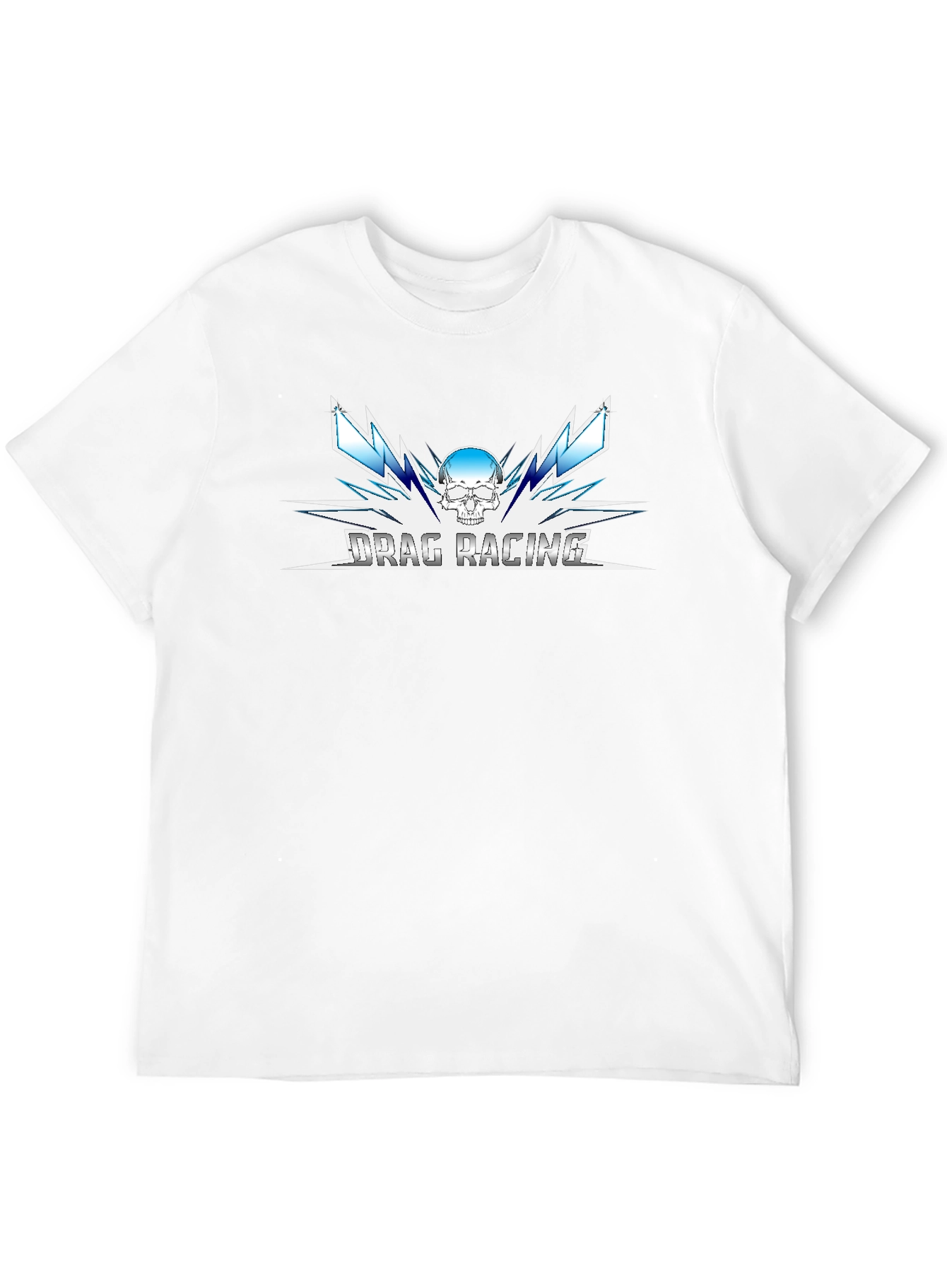 Drag Racing Skull Graphic Tee