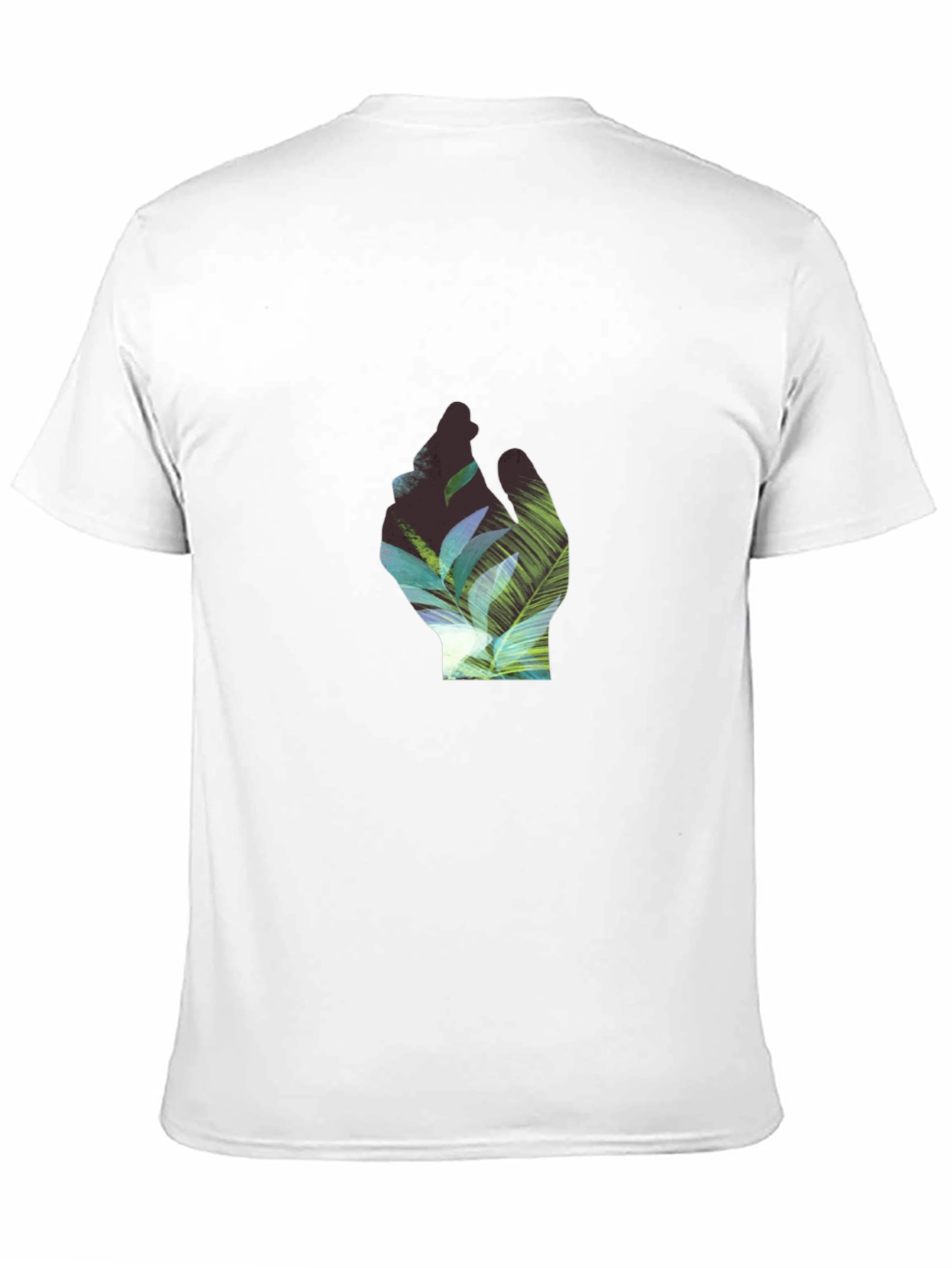 Tropical Hand Graphic Black T-Shirt