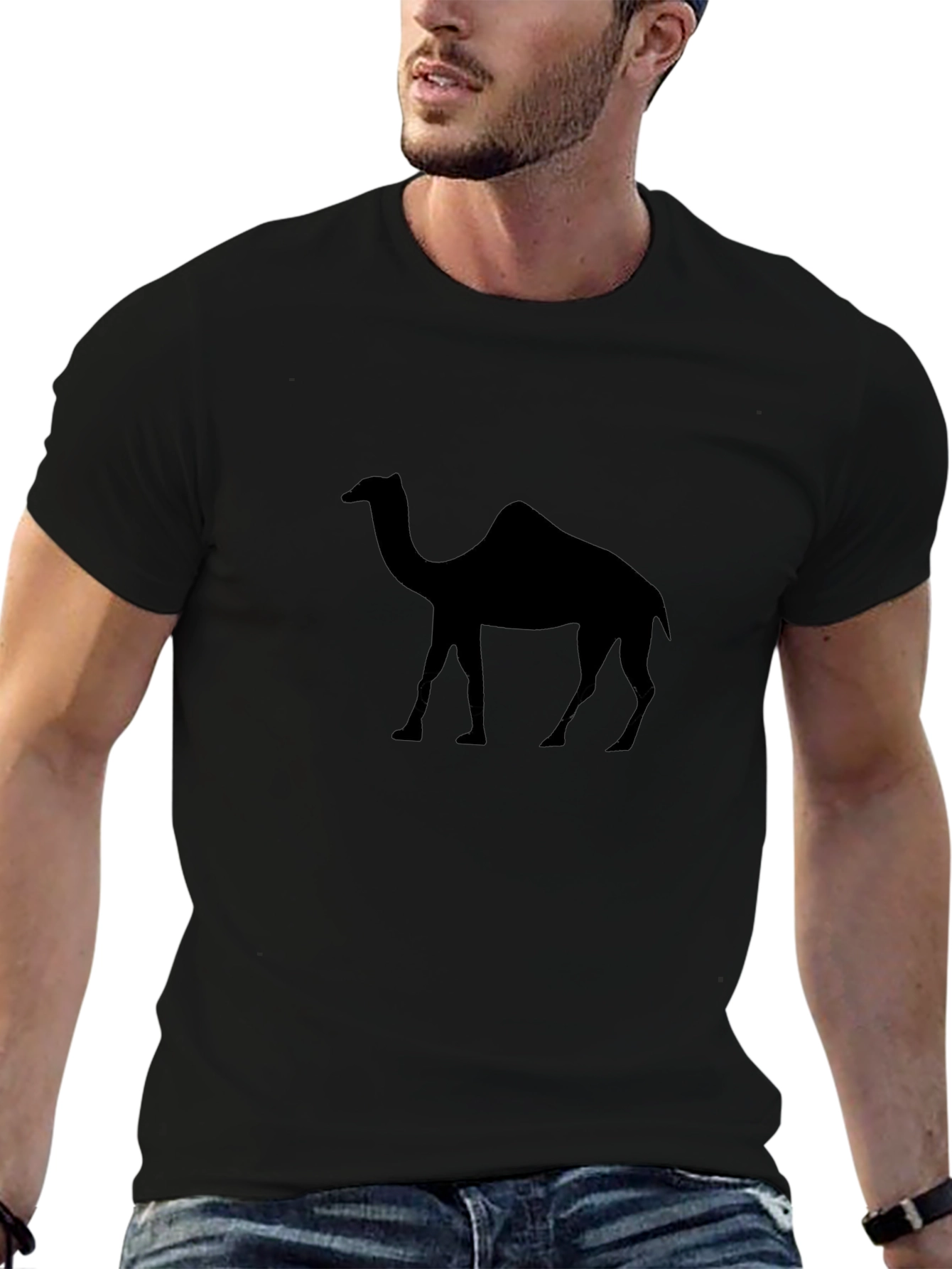 Camel Silhouette Graphic Tee - Mens Black T-Shirt