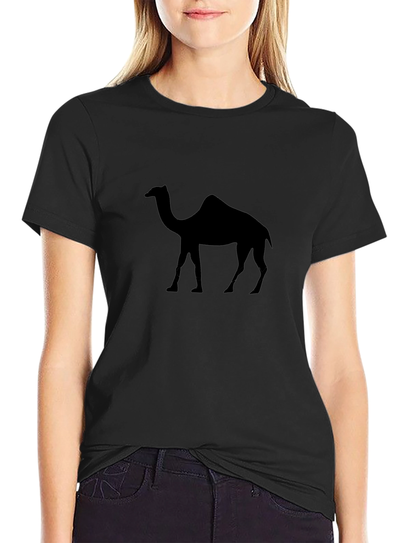 Camel Silhouette Graphic Tee - Mens Black T-Shirt