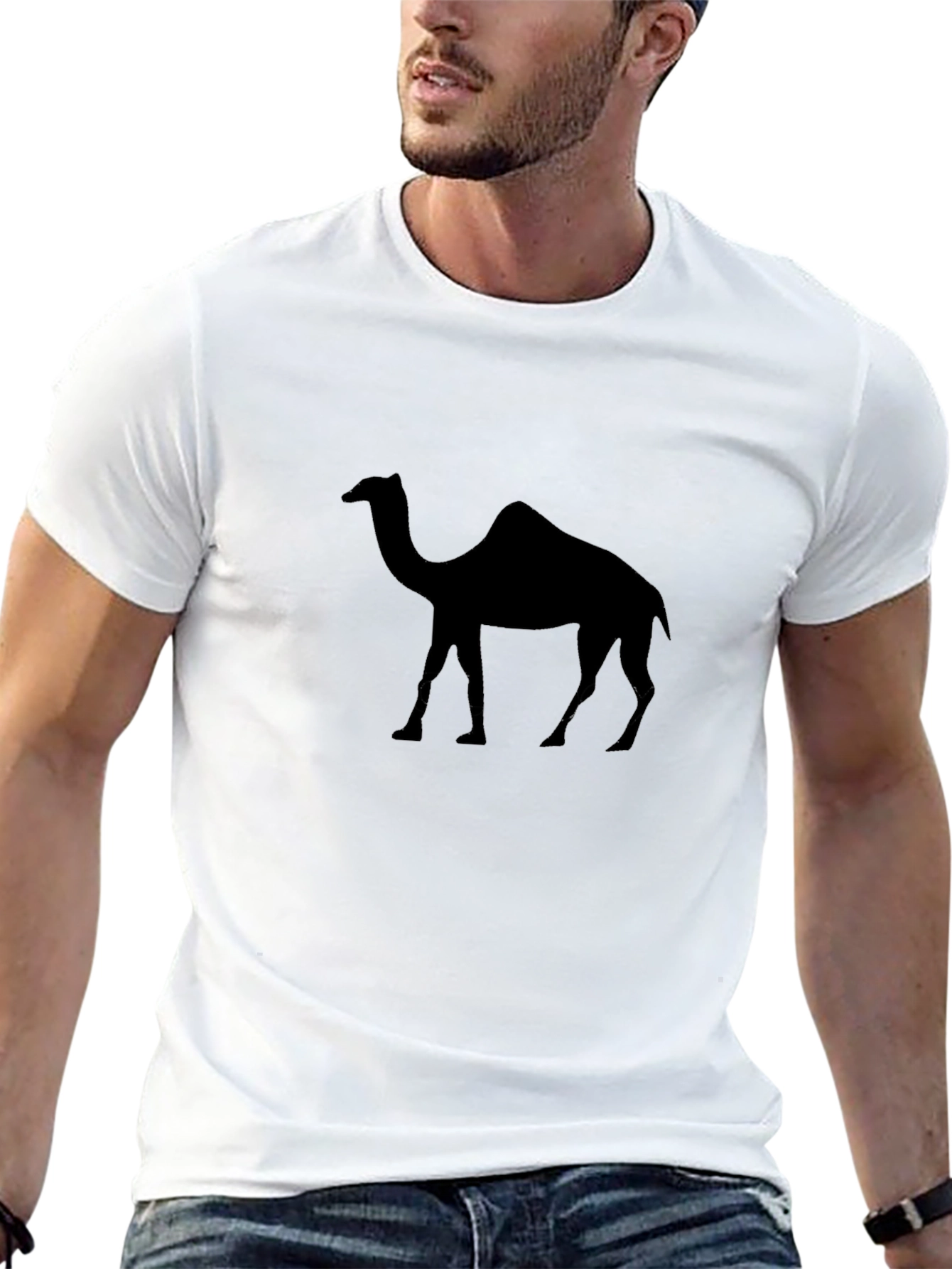Camel Silhouette Graphic Tee - Mens Black T-Shirt
