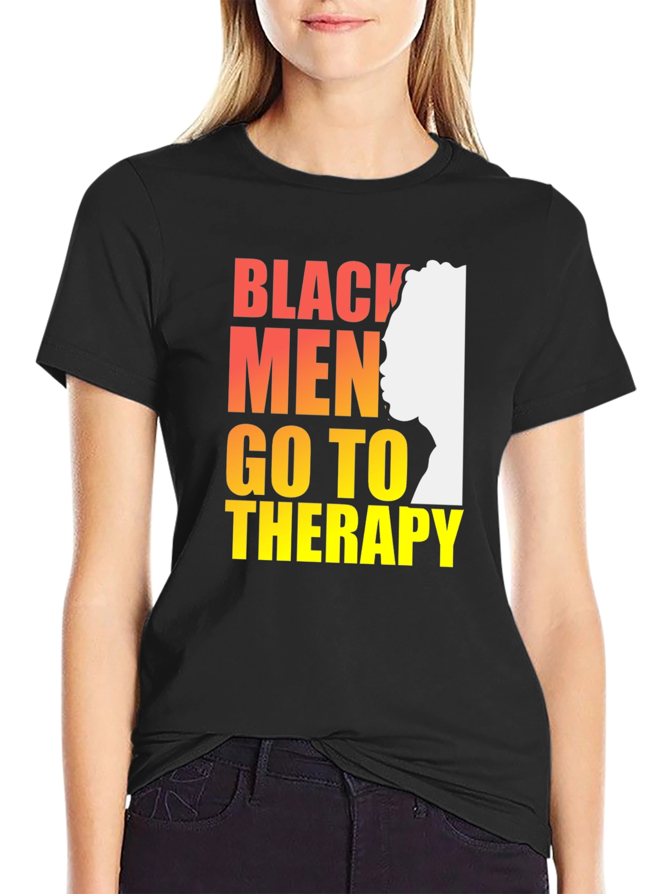 Black Men Go To Therapy Graphic T-Shirt