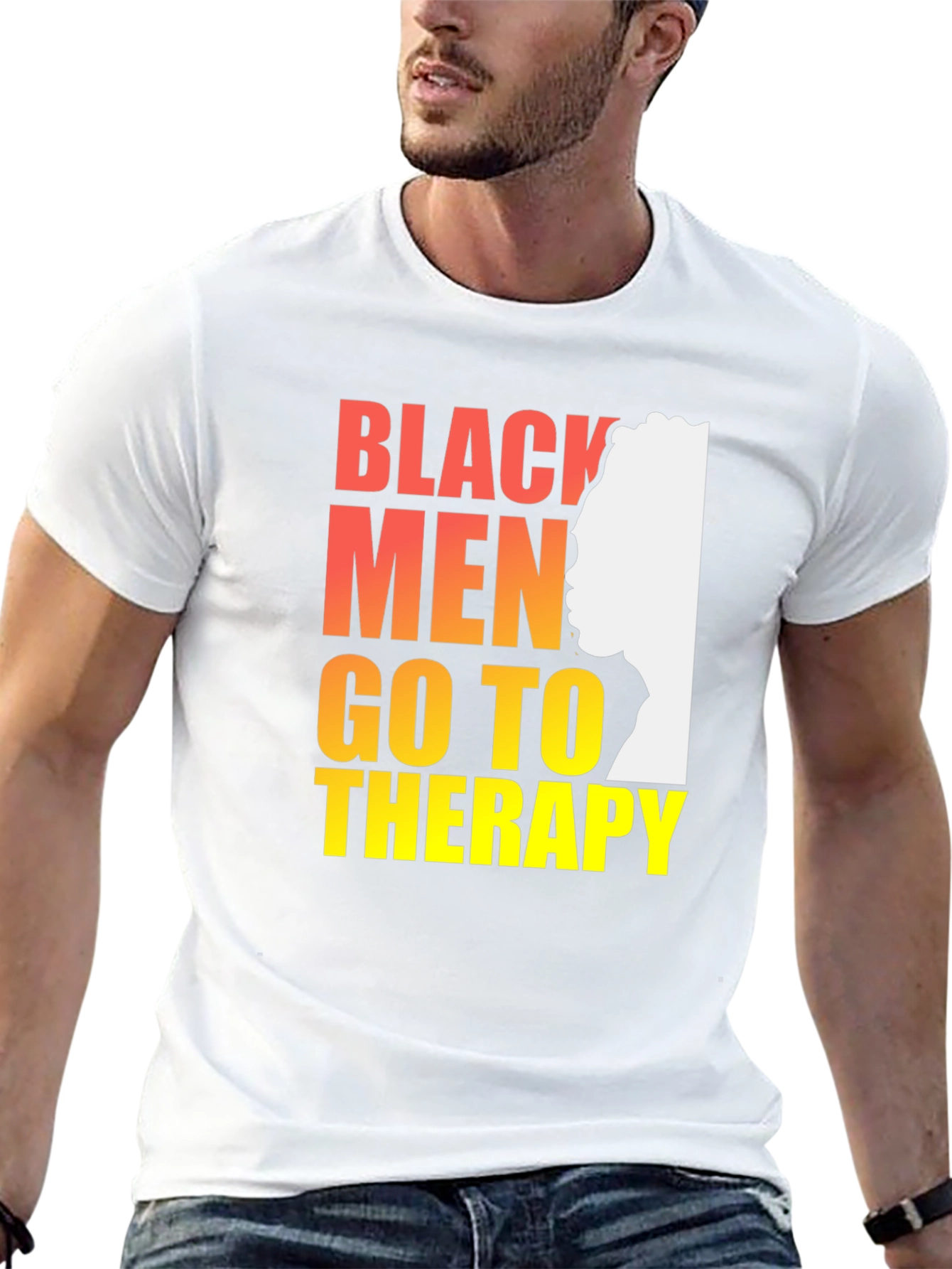Black Men Go To Therapy Graphic T-Shirt