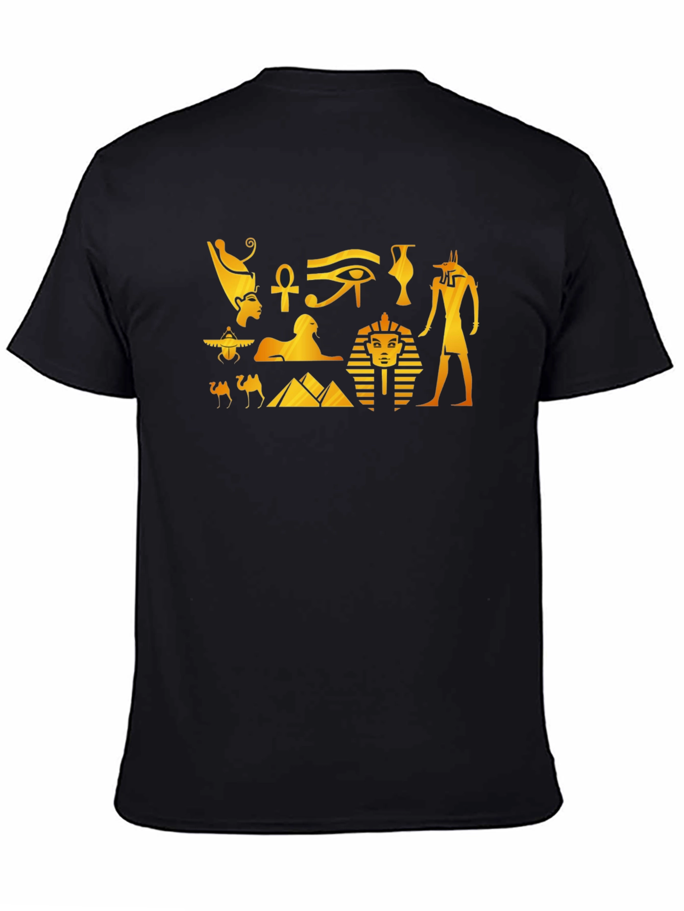 Egyptian Pharaoh Graphic T-Shirt - Black