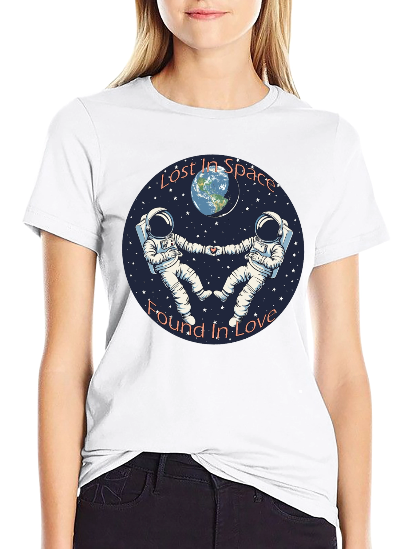 Lost in Space Found in Love Graphic T-Shirt