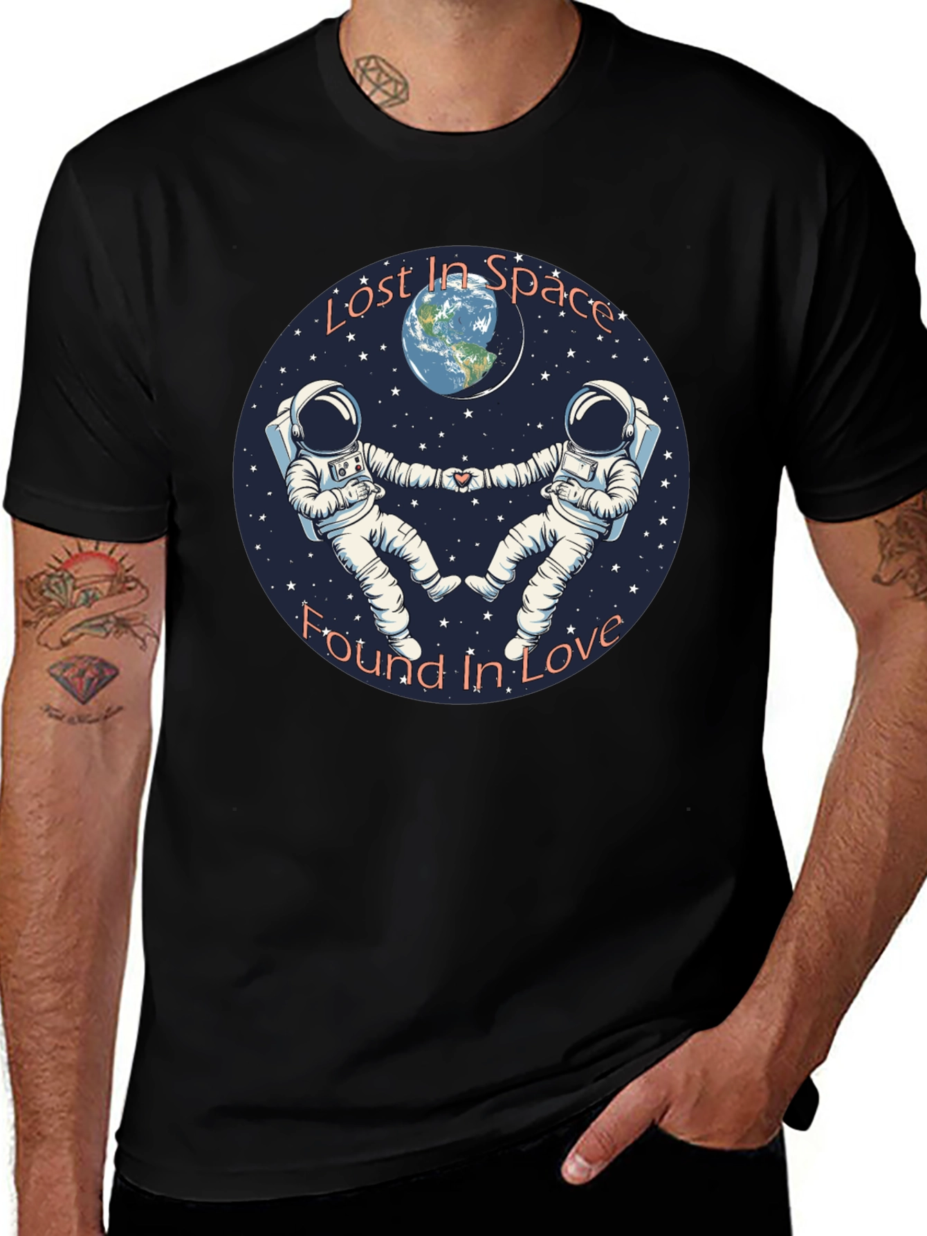 Lost in Space Found in Love Graphic T-Shirt