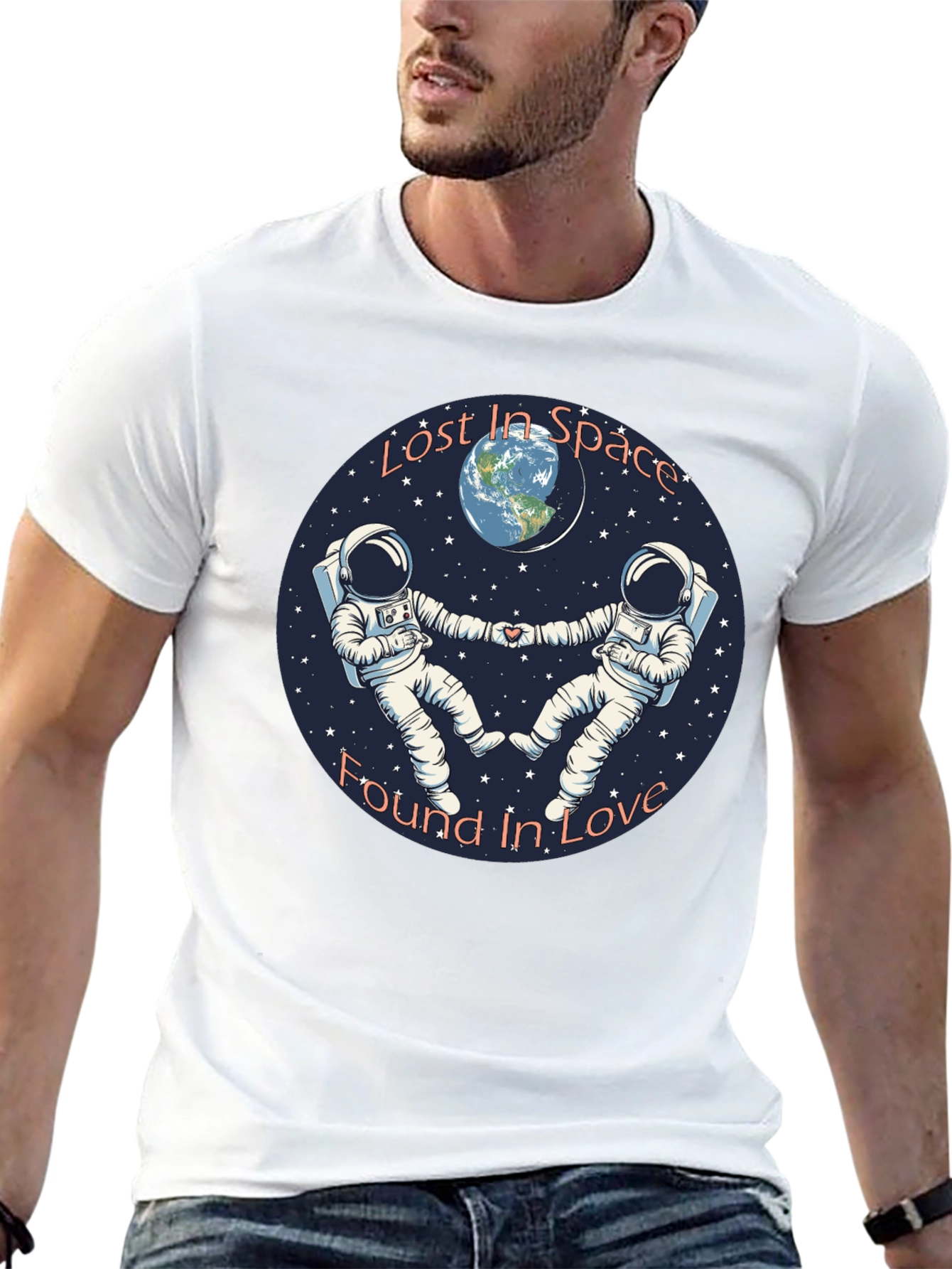 Lost in Space Found in Love Graphic T-Shirt