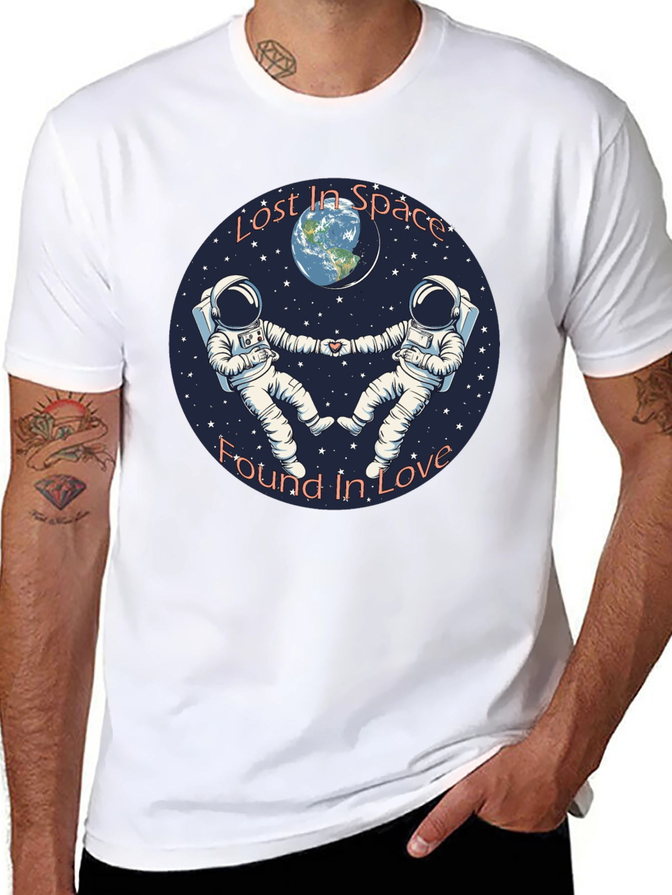Lost in Space Found in Love Graphic T-Shirt