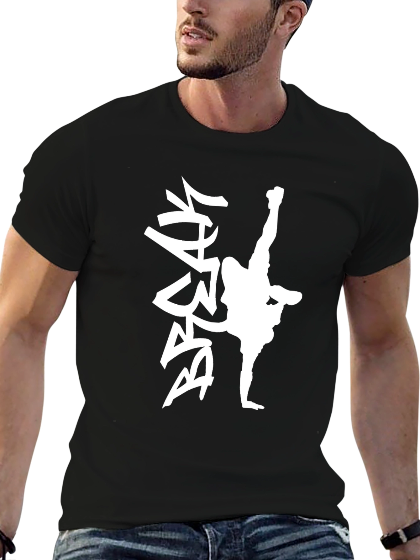Breakdance Graphic Black Tee