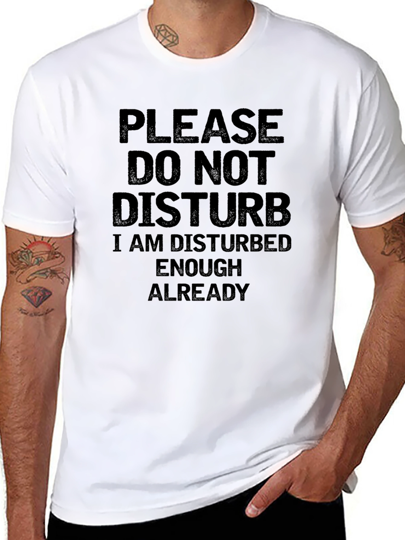 Funny Sarcastic Graphic T-Shirt - Do Not Disturb