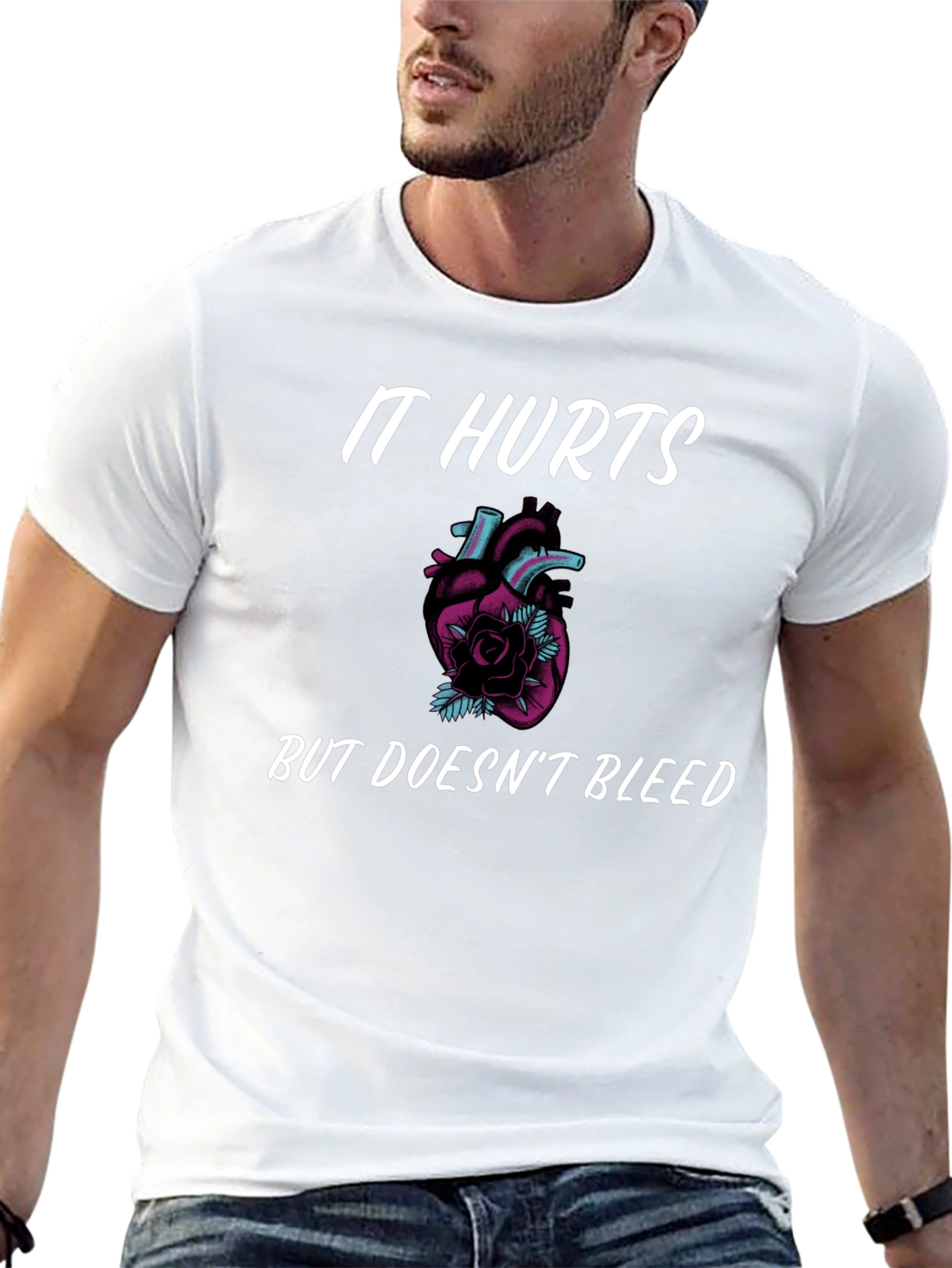 It Hurts But Doesnt Bleed Graphic Tee