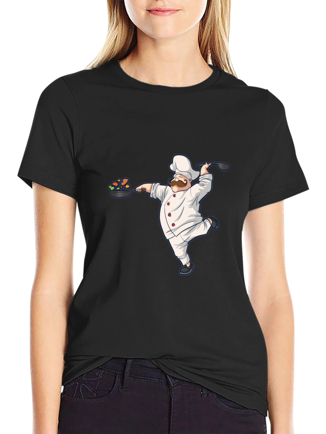 Chef Graphic Black T-Shirt