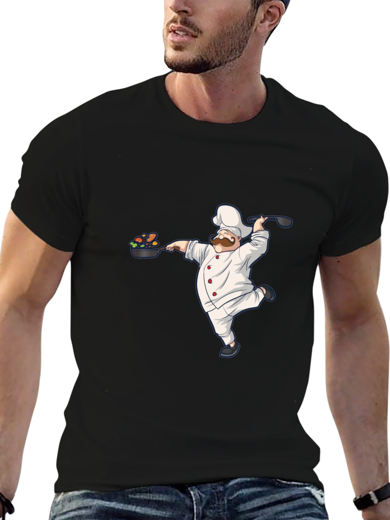 Chef Graphic Black T-Shirt