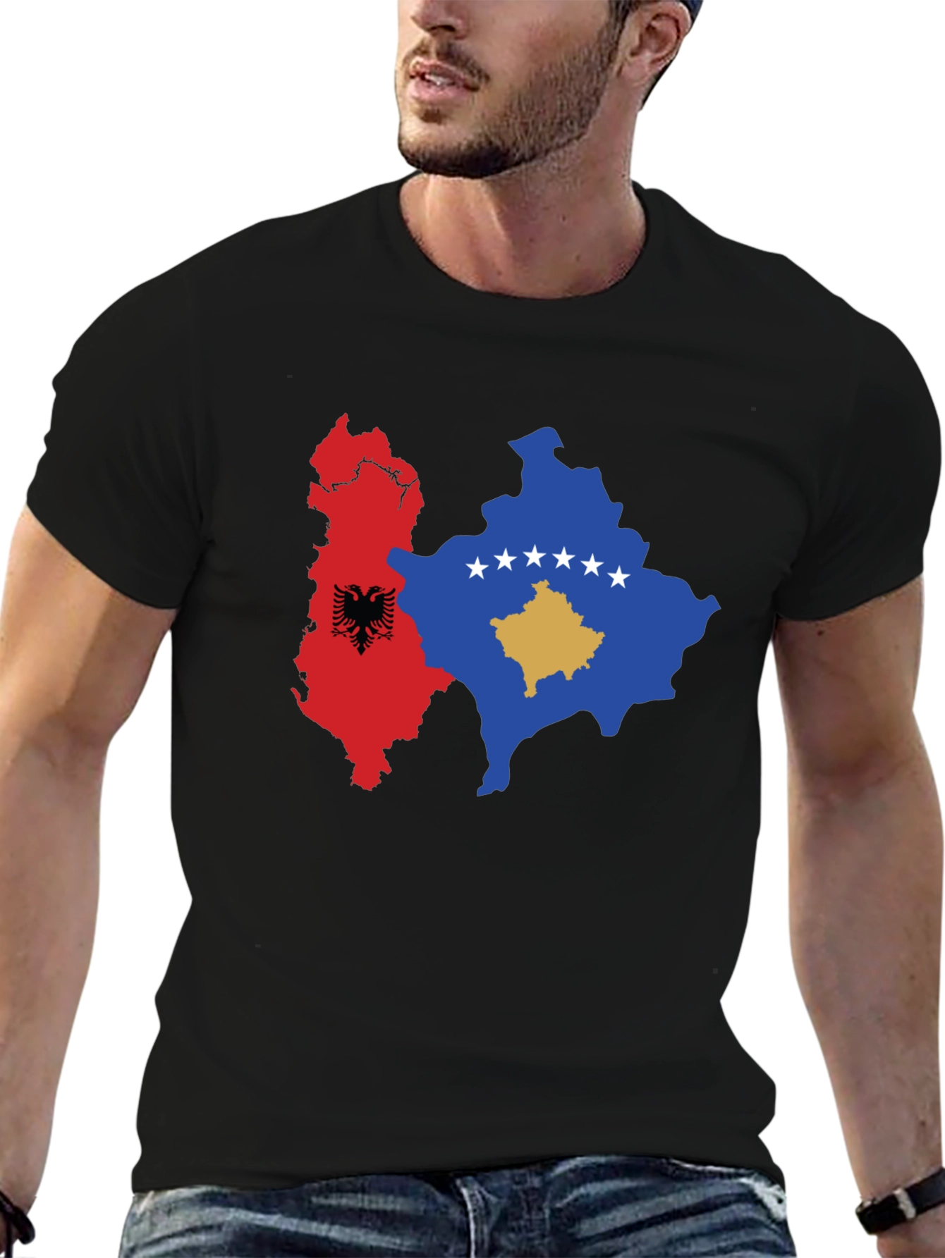 Albania & Kosovo Map Graphic Tee
