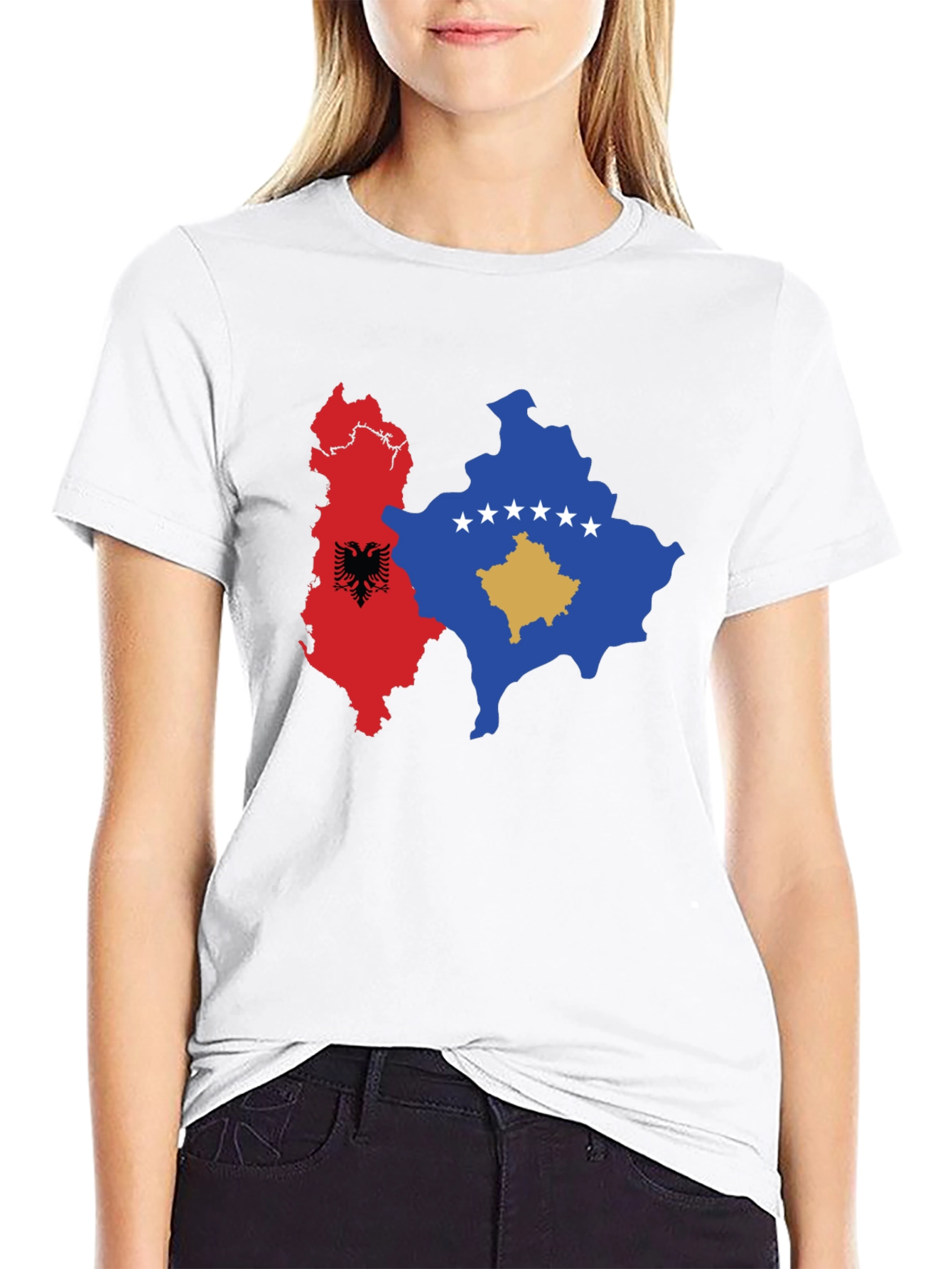 Albania & Kosovo Map Graphic Tee