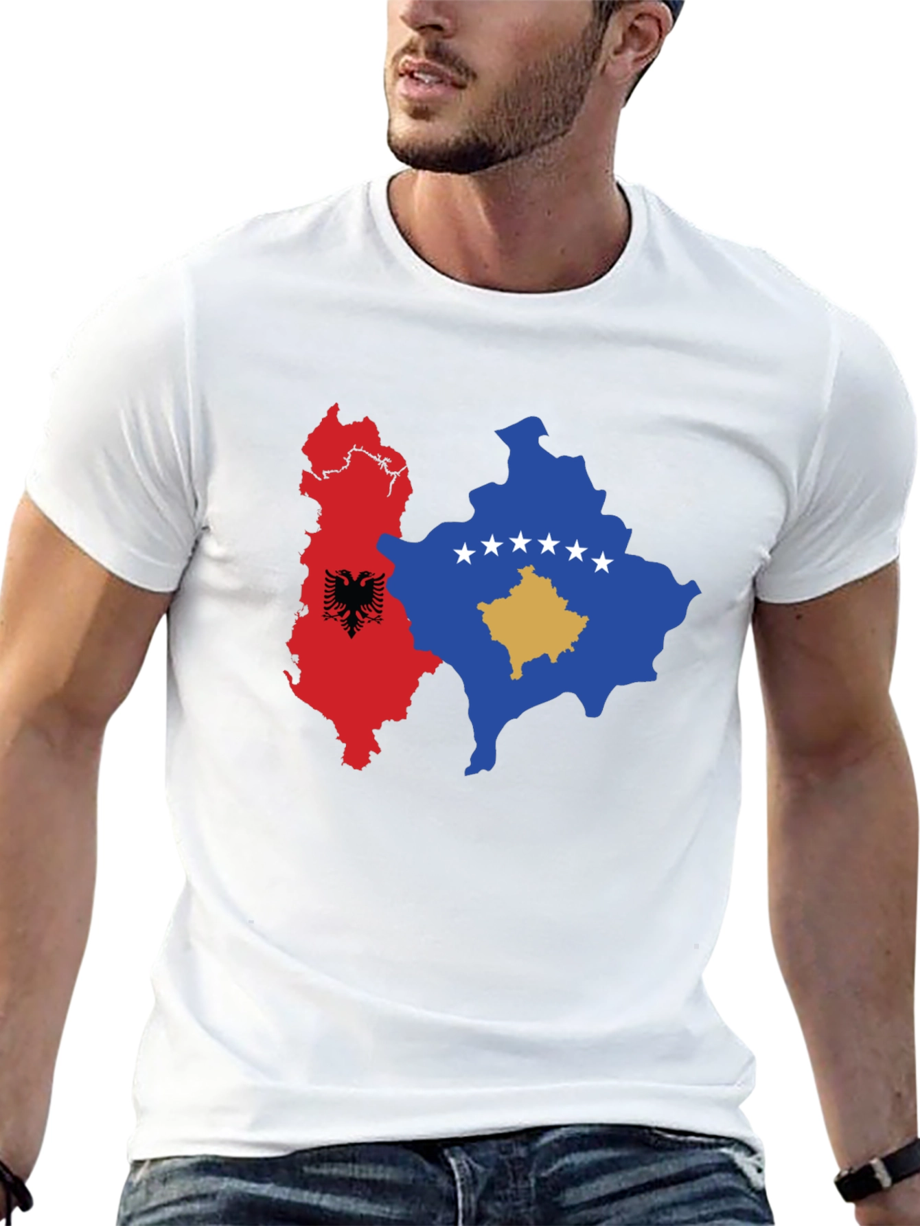 Albania & Kosovo Map Graphic Tee