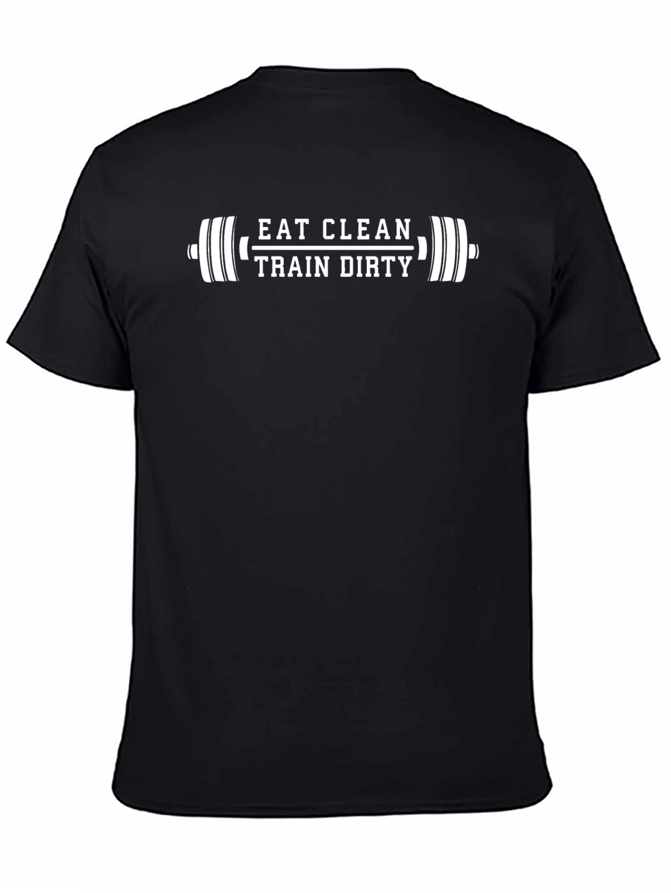 Eat Clean Train Dirty Black T-Shirt