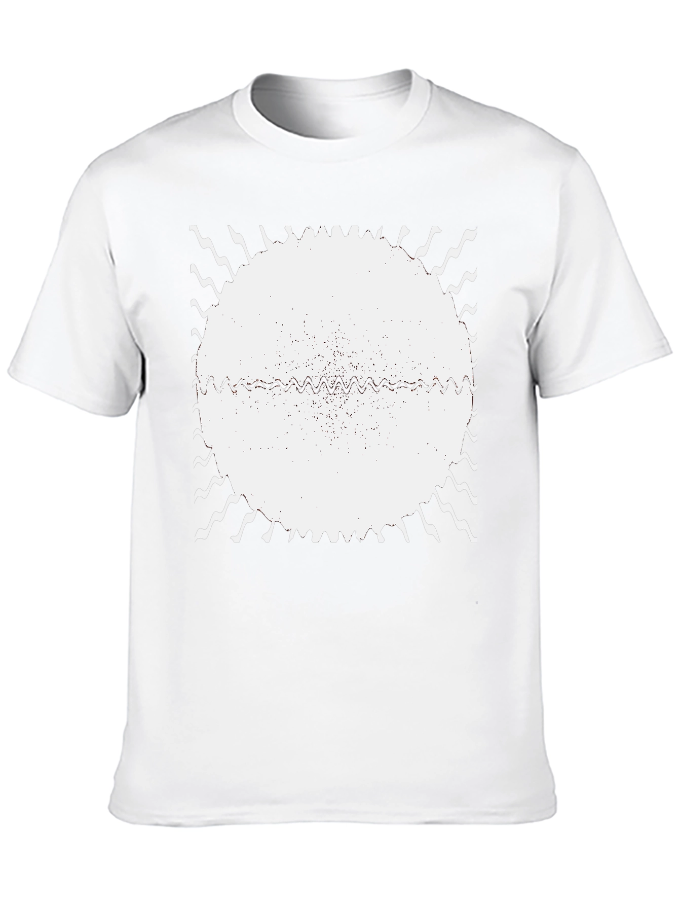 Abstract Graphic Print Black T-Shirt