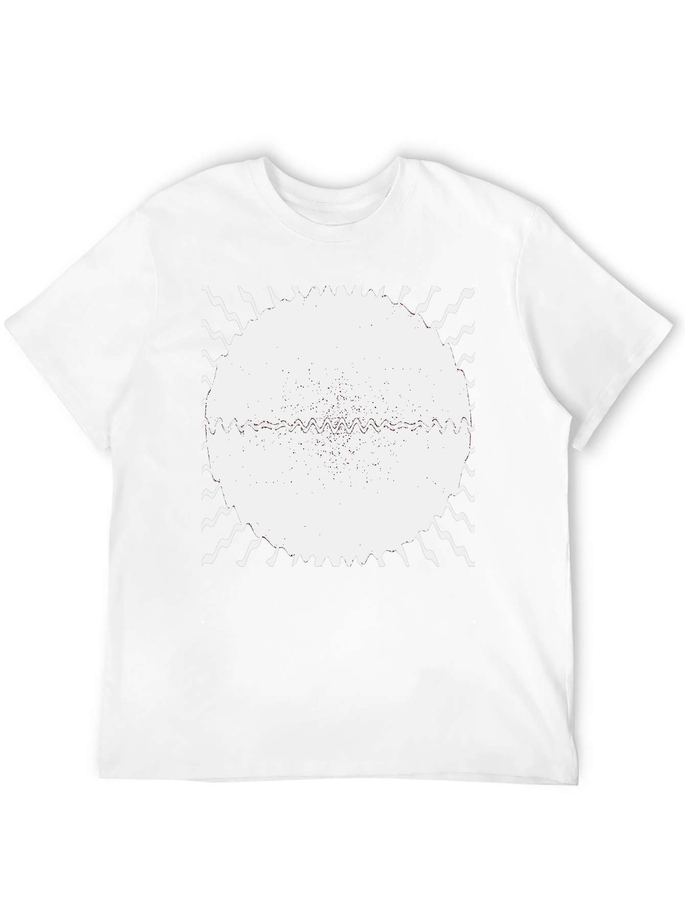 Abstract Graphic Print Black T-Shirt