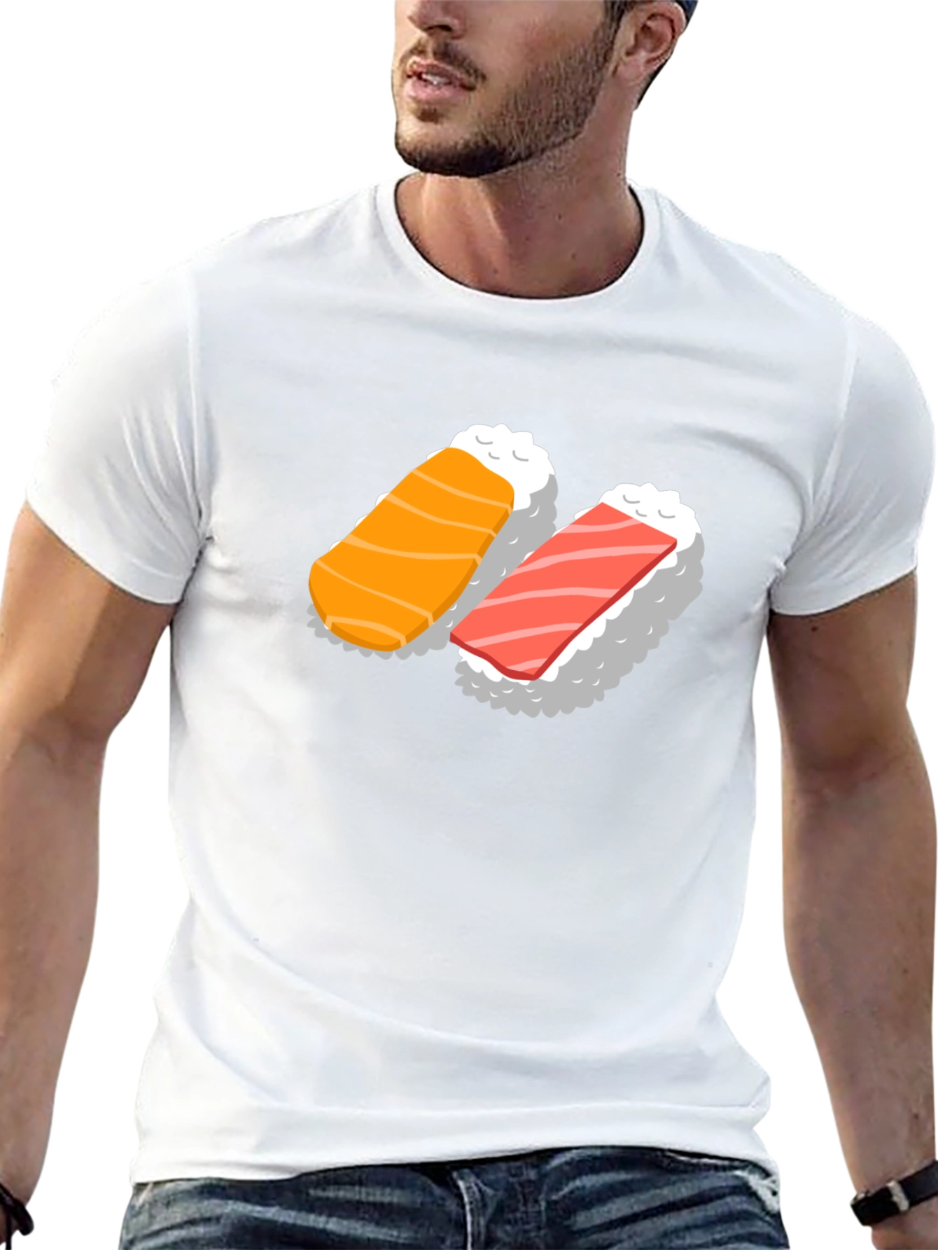 Sushi Graphic Black T-Shirt
