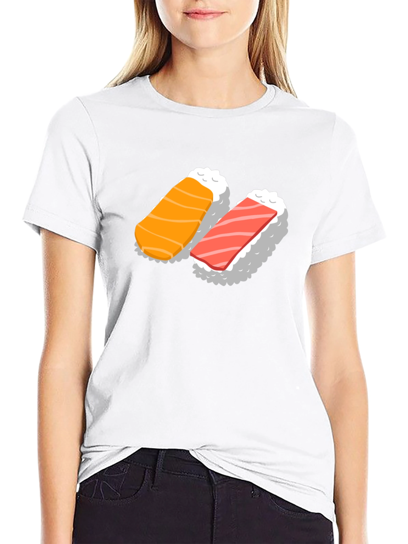 Sushi Graphic Black T-Shirt