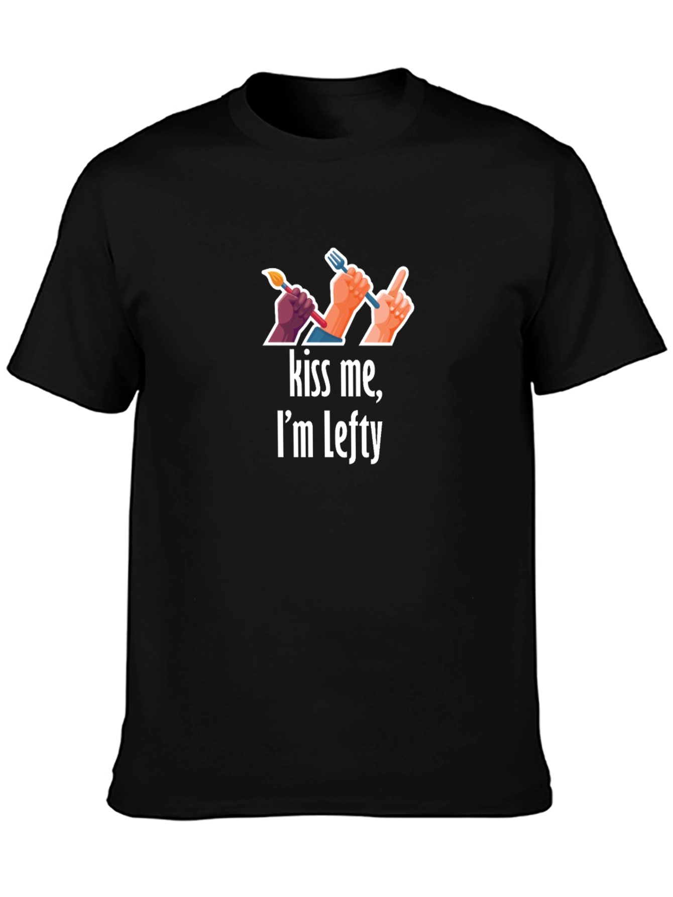 Kiss Me Im Lefty Graphic T-Shirt