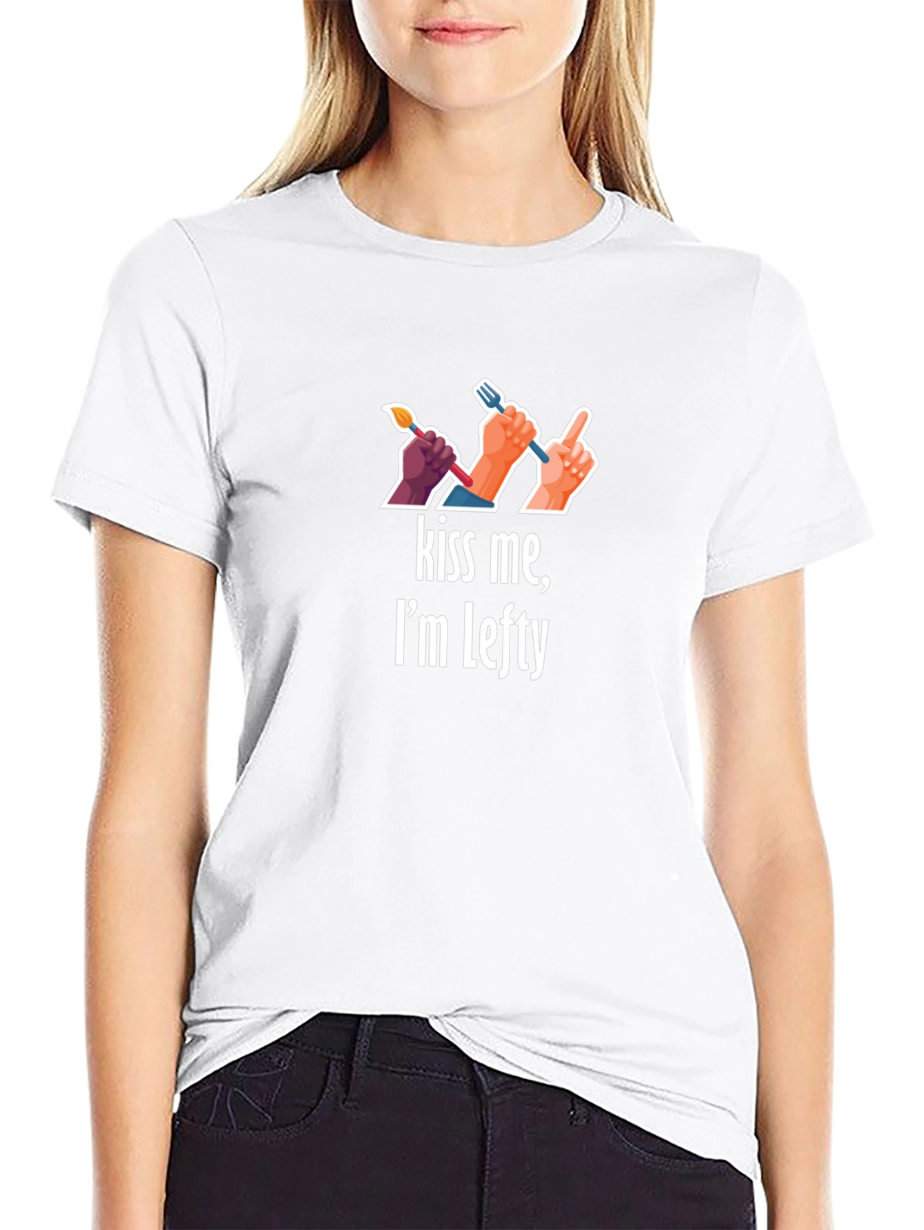 Kiss Me Im Lefty Graphic T-Shirt