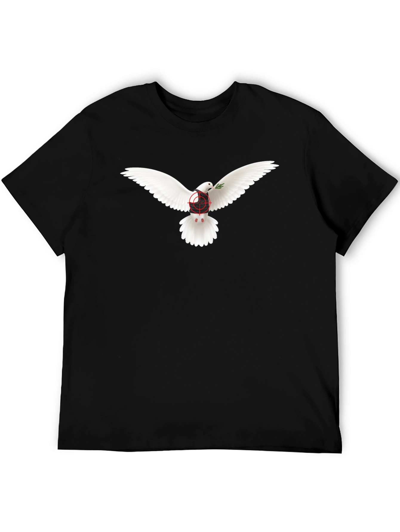 Dove Peace T-Shirt - Target Design - Black